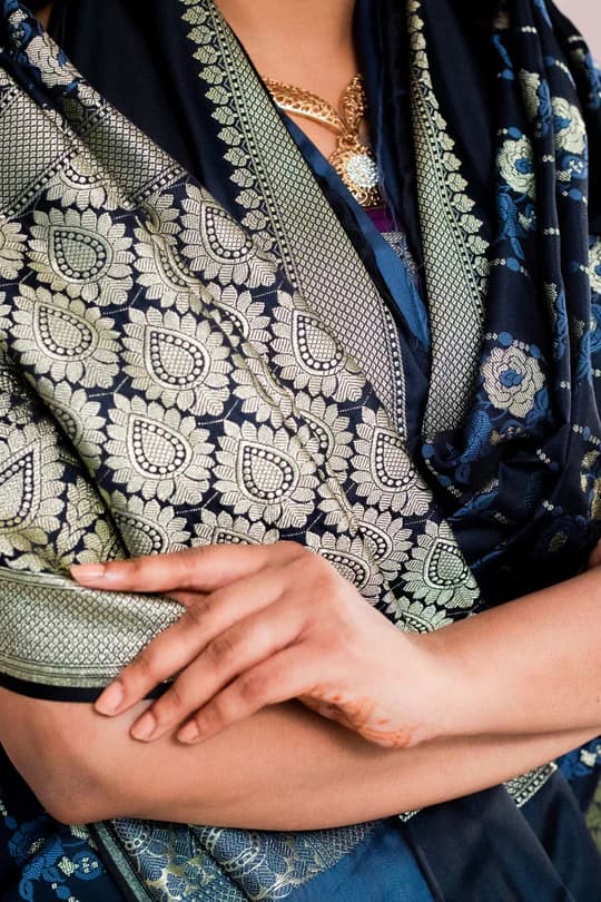 Banarasi silk detail