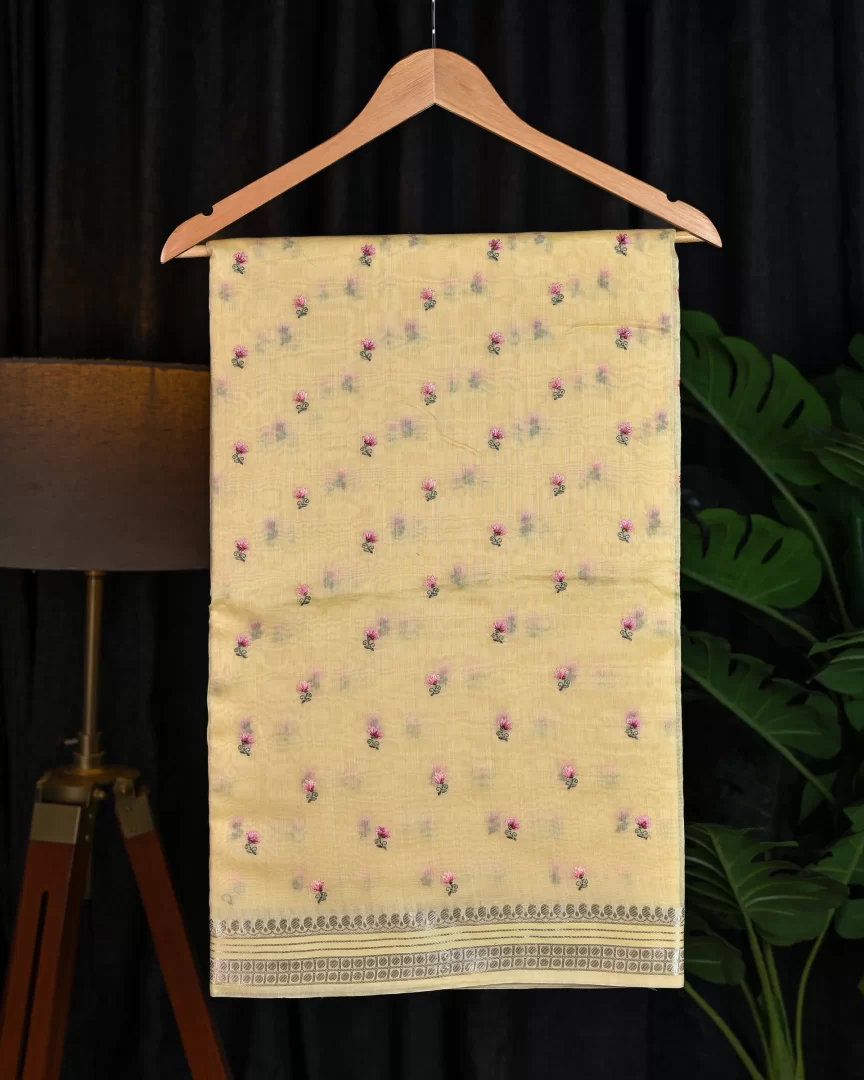 Chanderi Silk Embroidered Saree