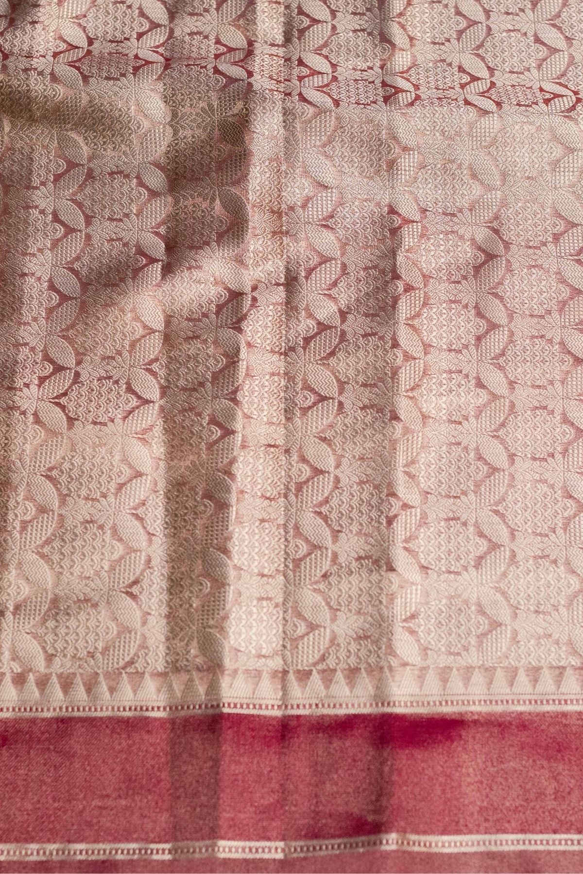 Purple Tissue Jaquard Weave Saree