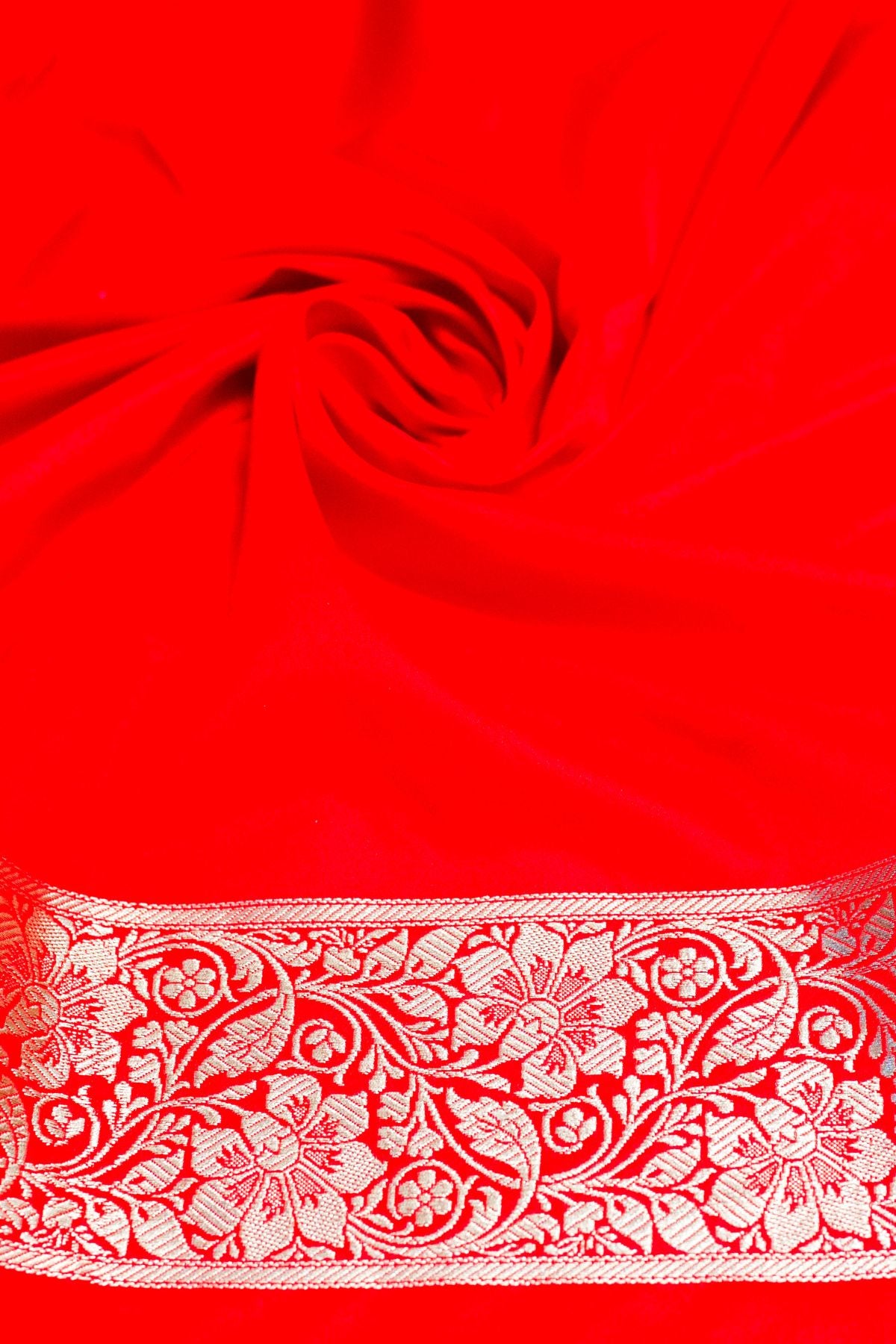 Red Rani Double Tone Mushroo Silk Saree