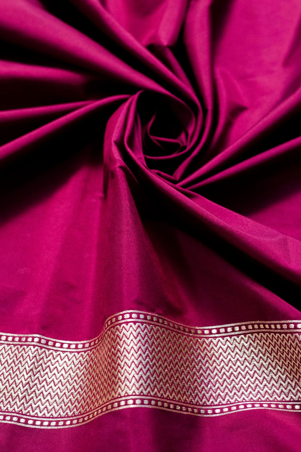 Wine Color Mushroo Silk Saree