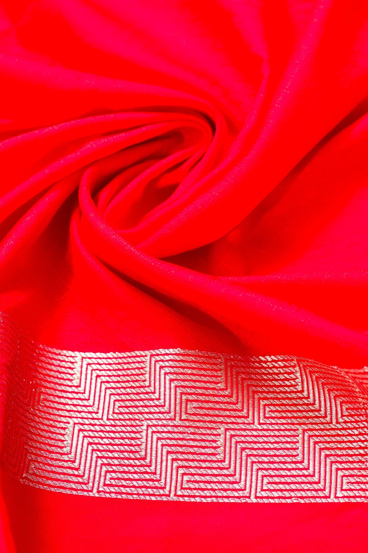 Fuchsia Pink Mushroo Silk Saree