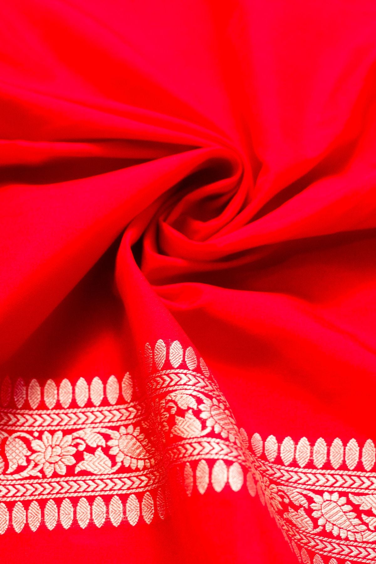 Red Blended Silk Saree