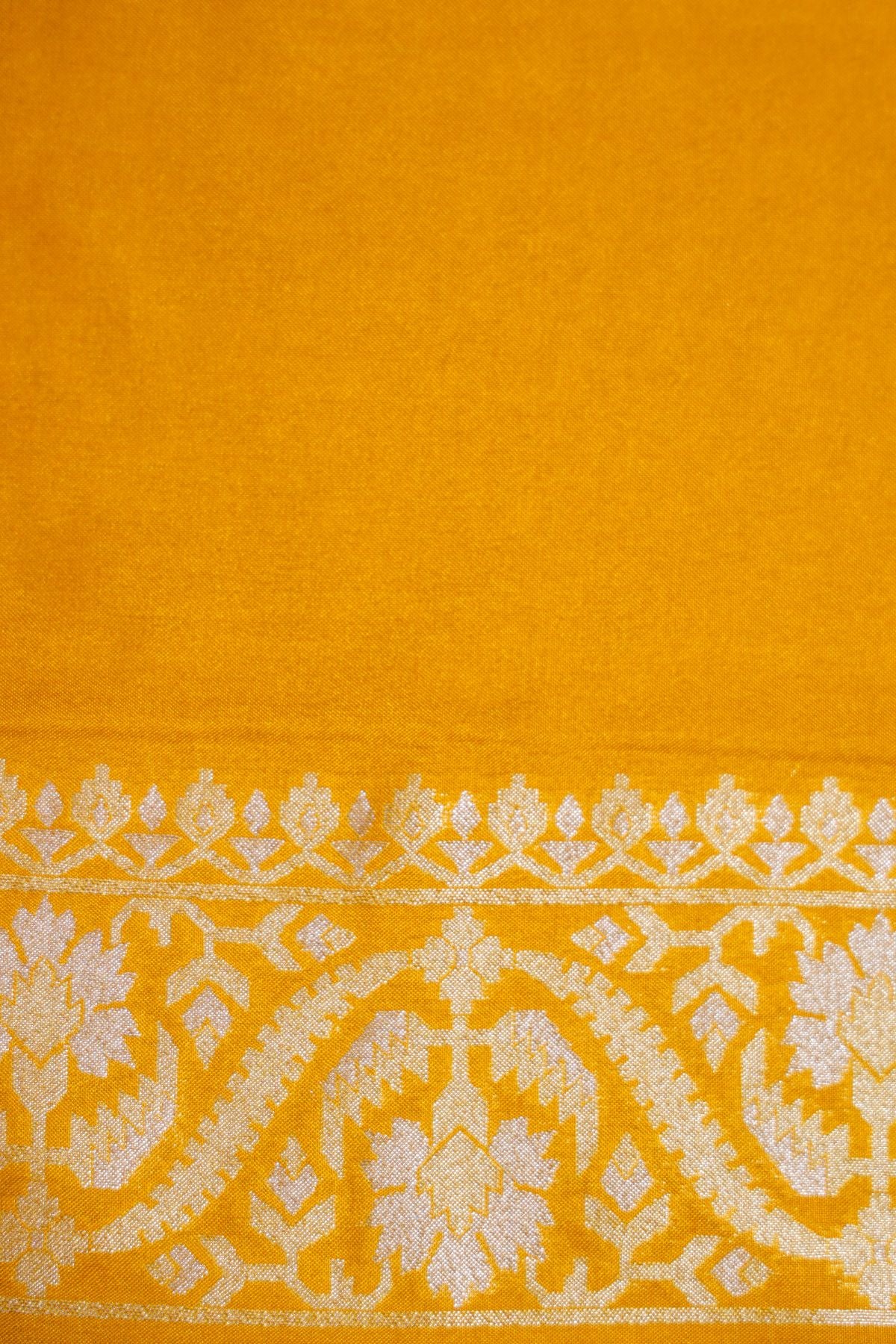 Mustard Blended Iktara Silk Saree