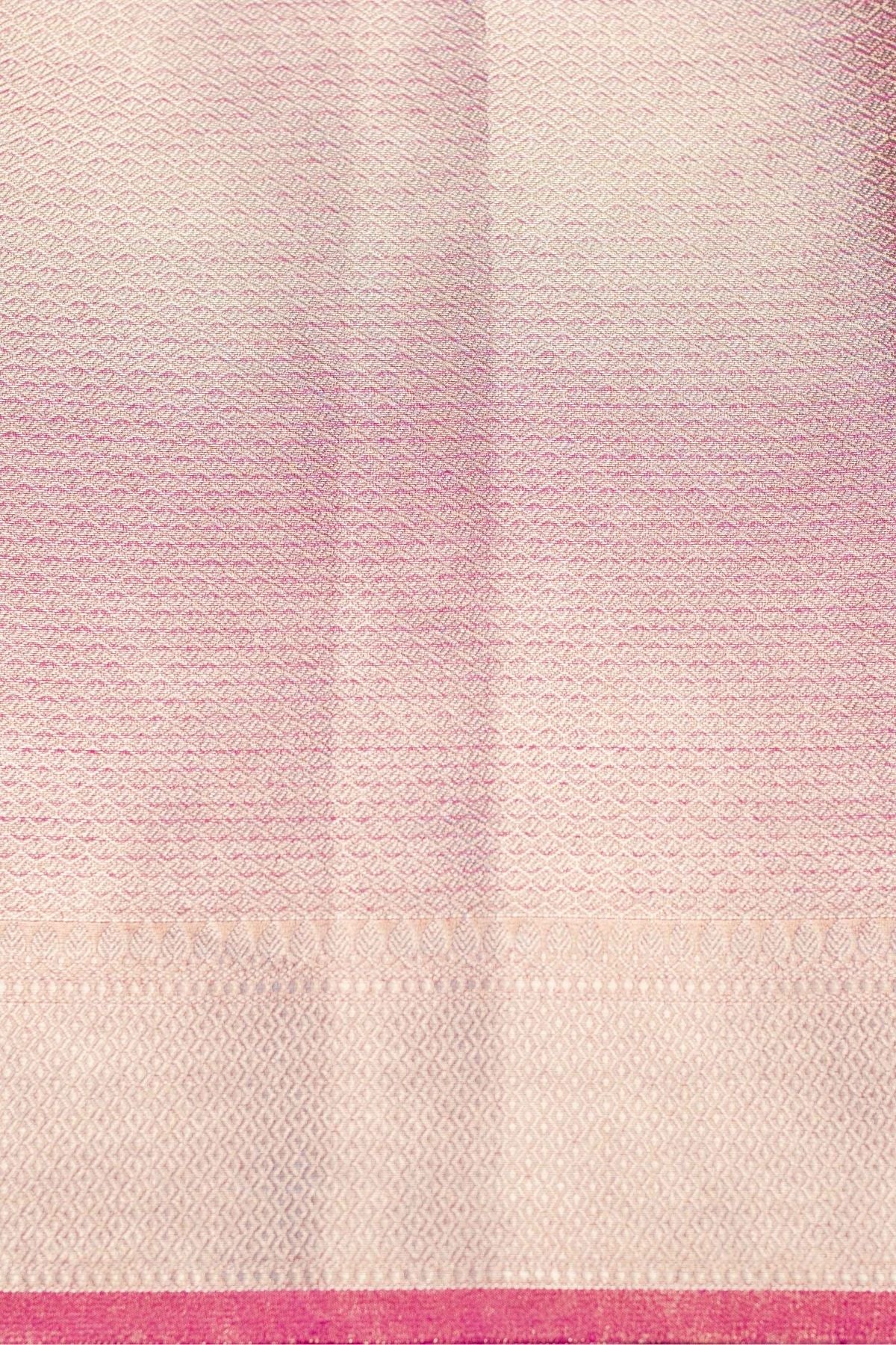 Light Pink Tissue Weave Saree