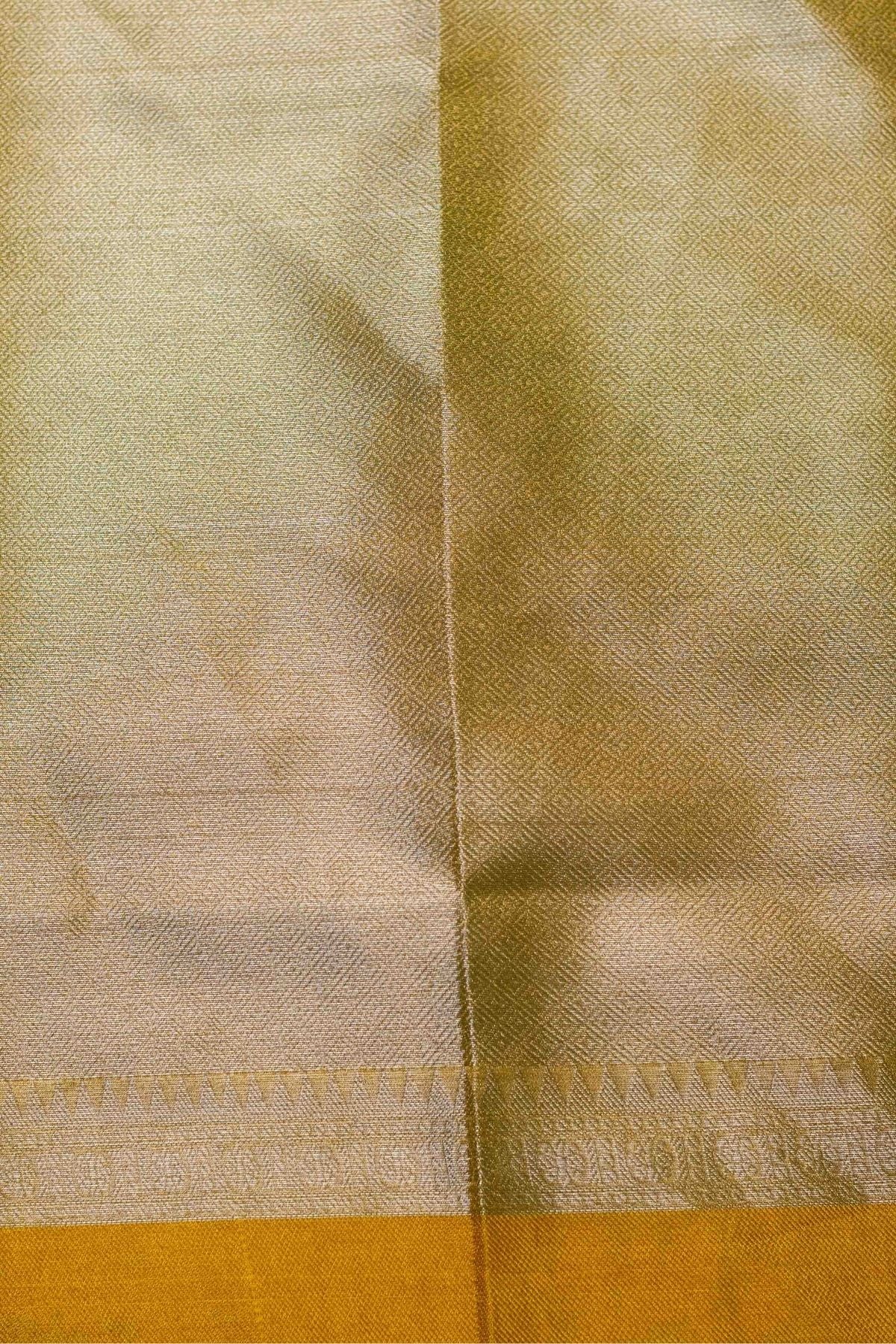 Yellow Tissue Banarasi Weave Saree