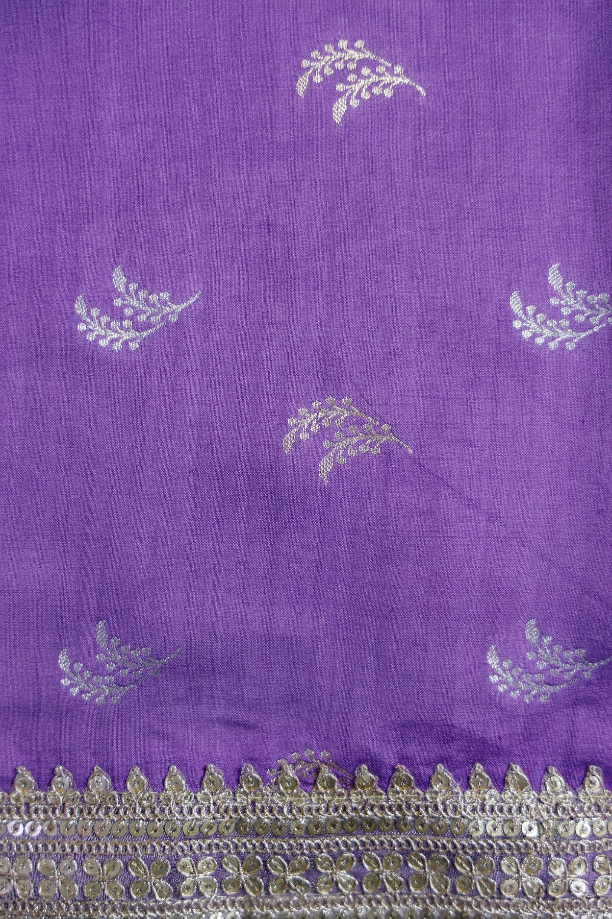 Mauve Crush Tissue Silk Saree