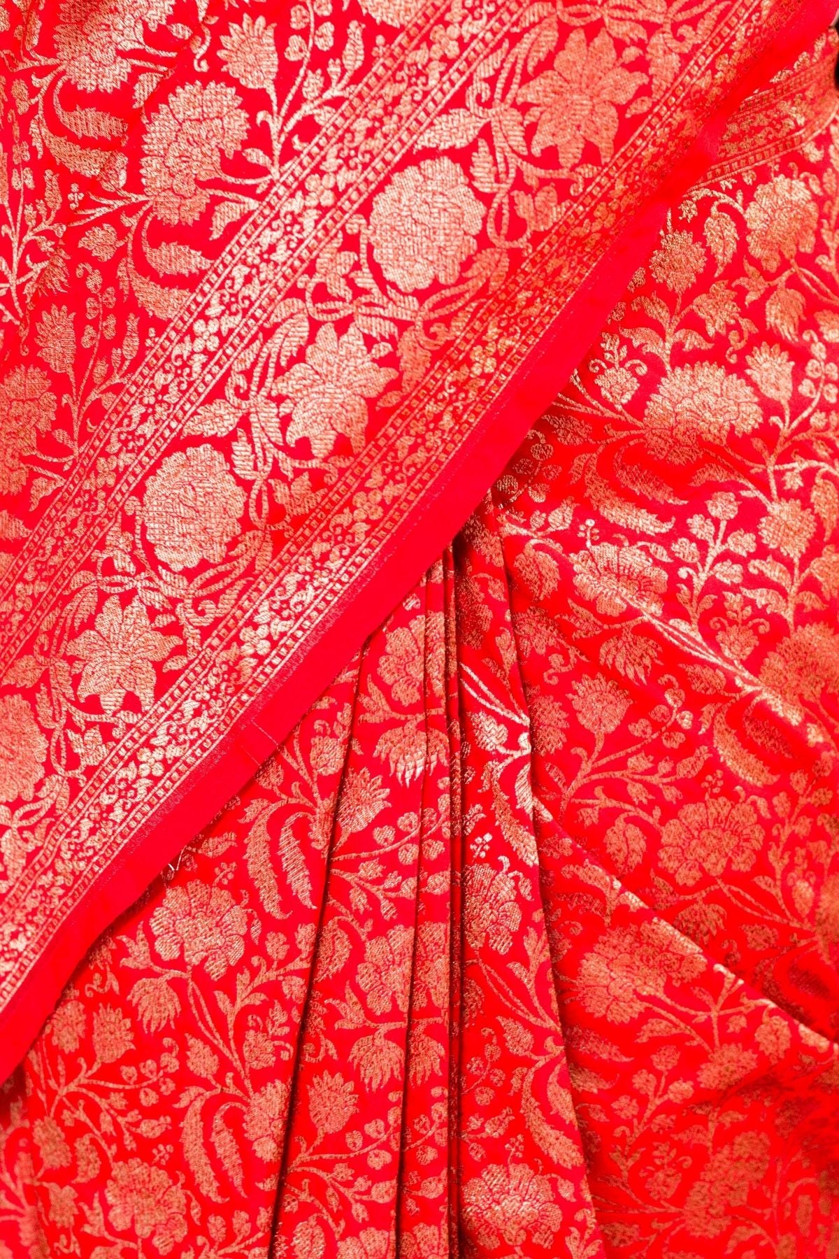Red Blended Silk Saree