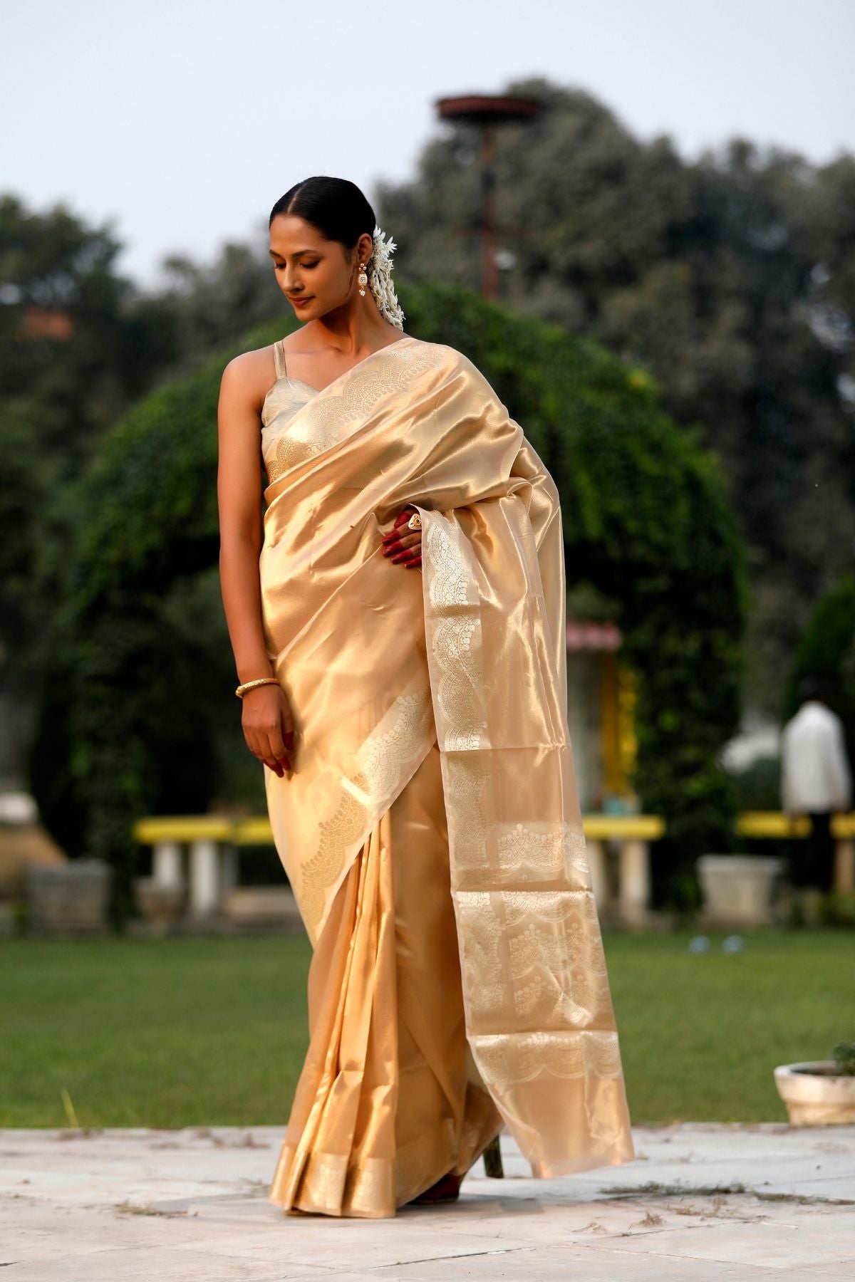 Gold Tissue Silk Saree
