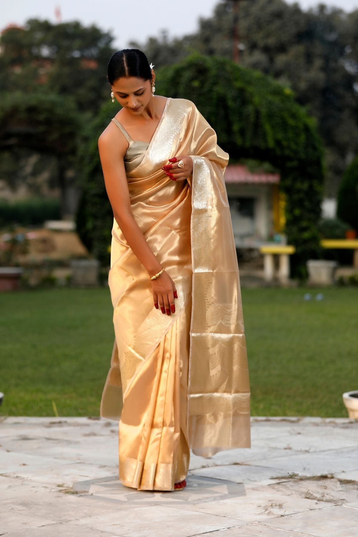 Gold Tissue Silk Saree