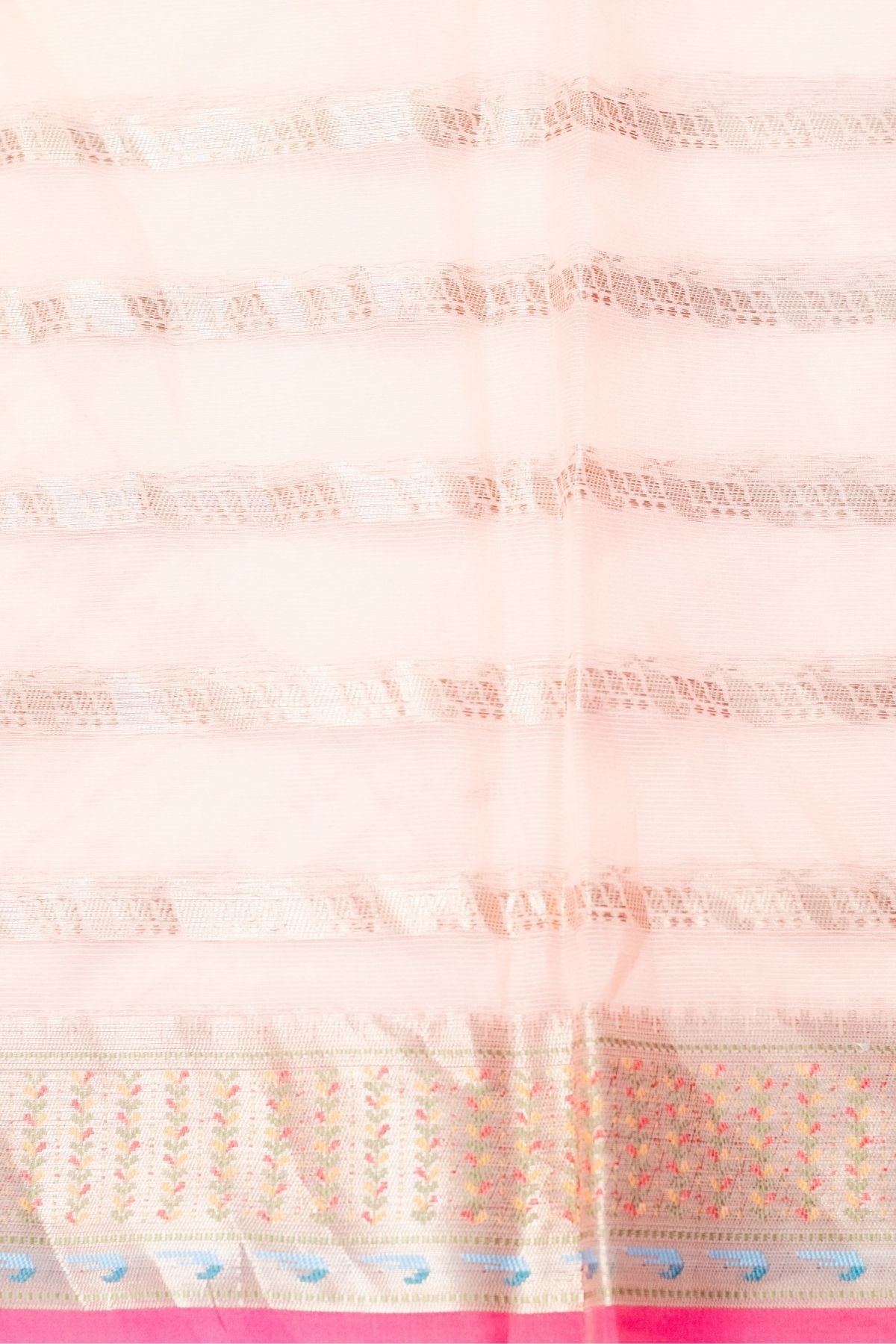 Peach Tissue Paithani Weave Saree