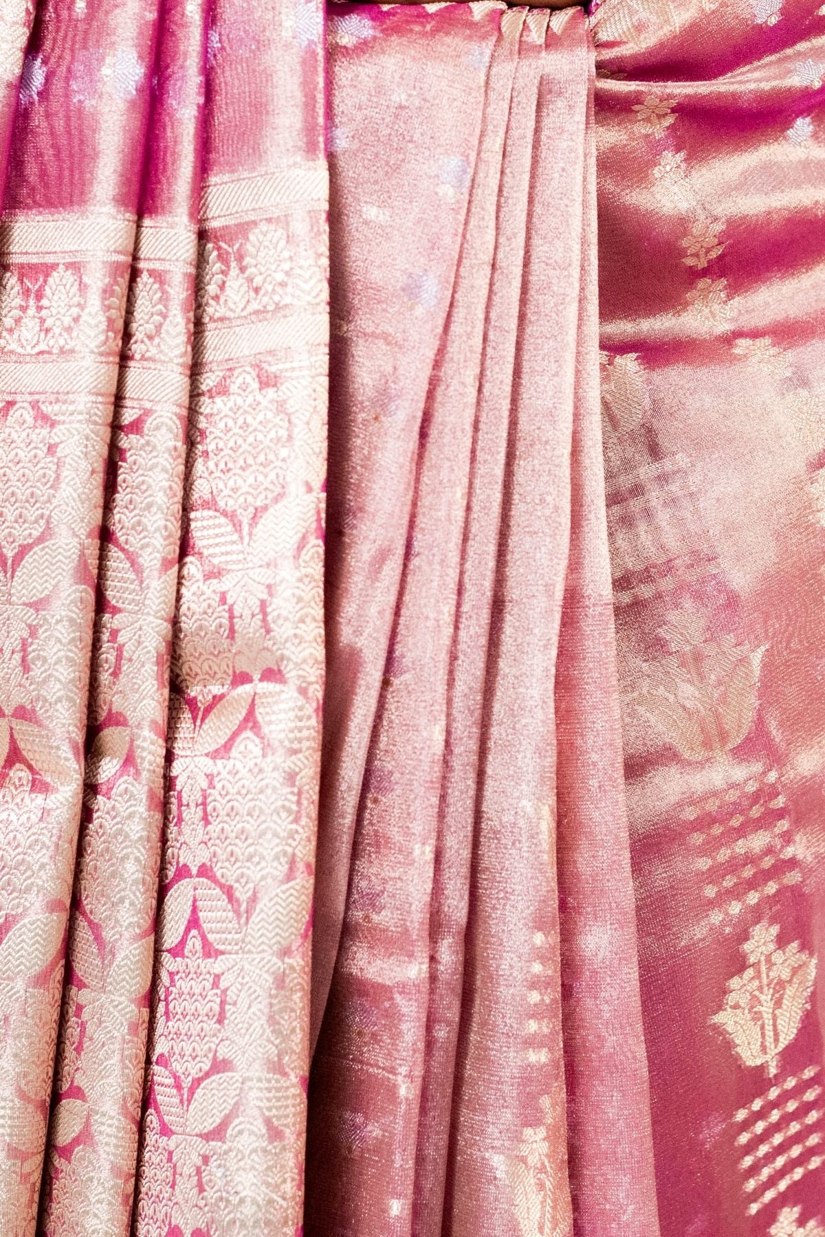 Purple Tissue Jaquard Weave Saree