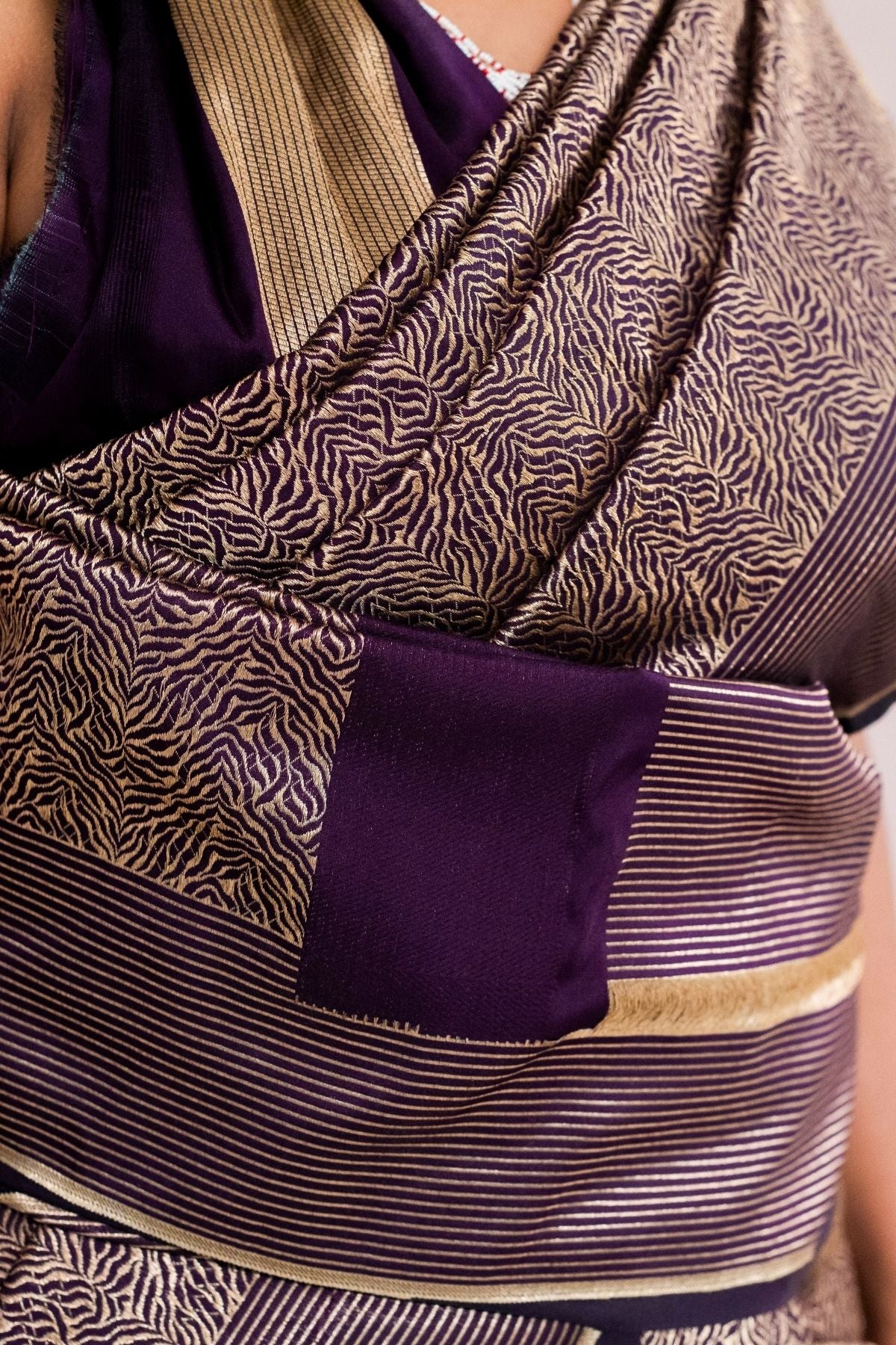 Black Blended Silk Saree