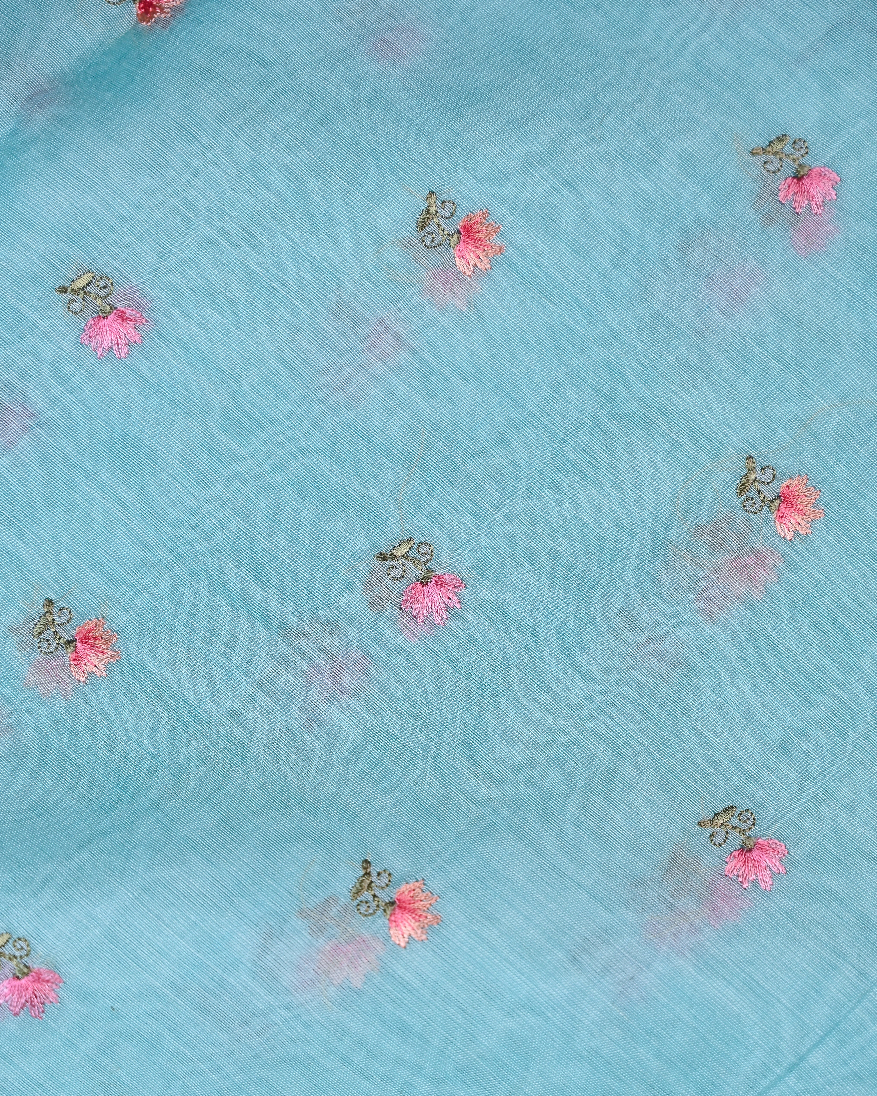 Chanderi Silk Embroidered Saree