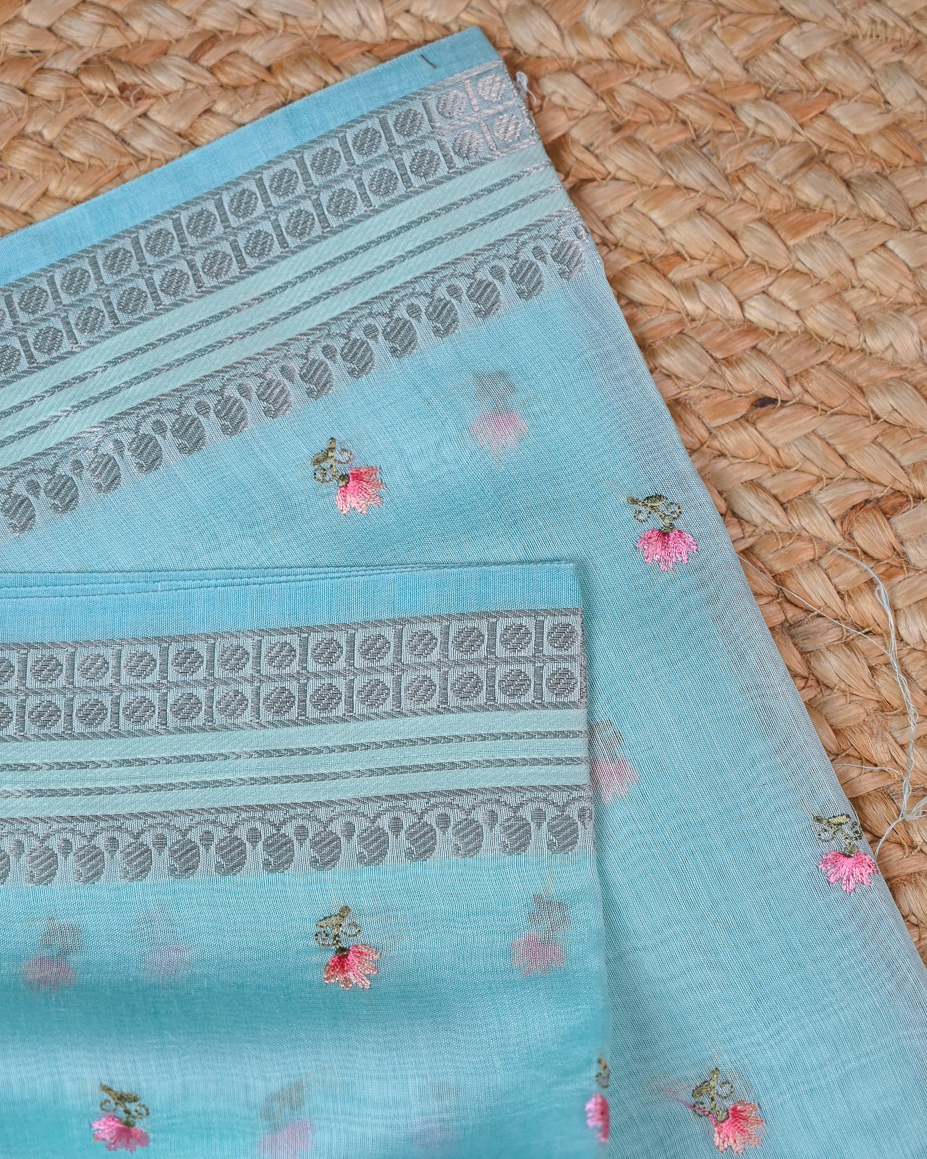 Chanderi Silk Embroidered Saree