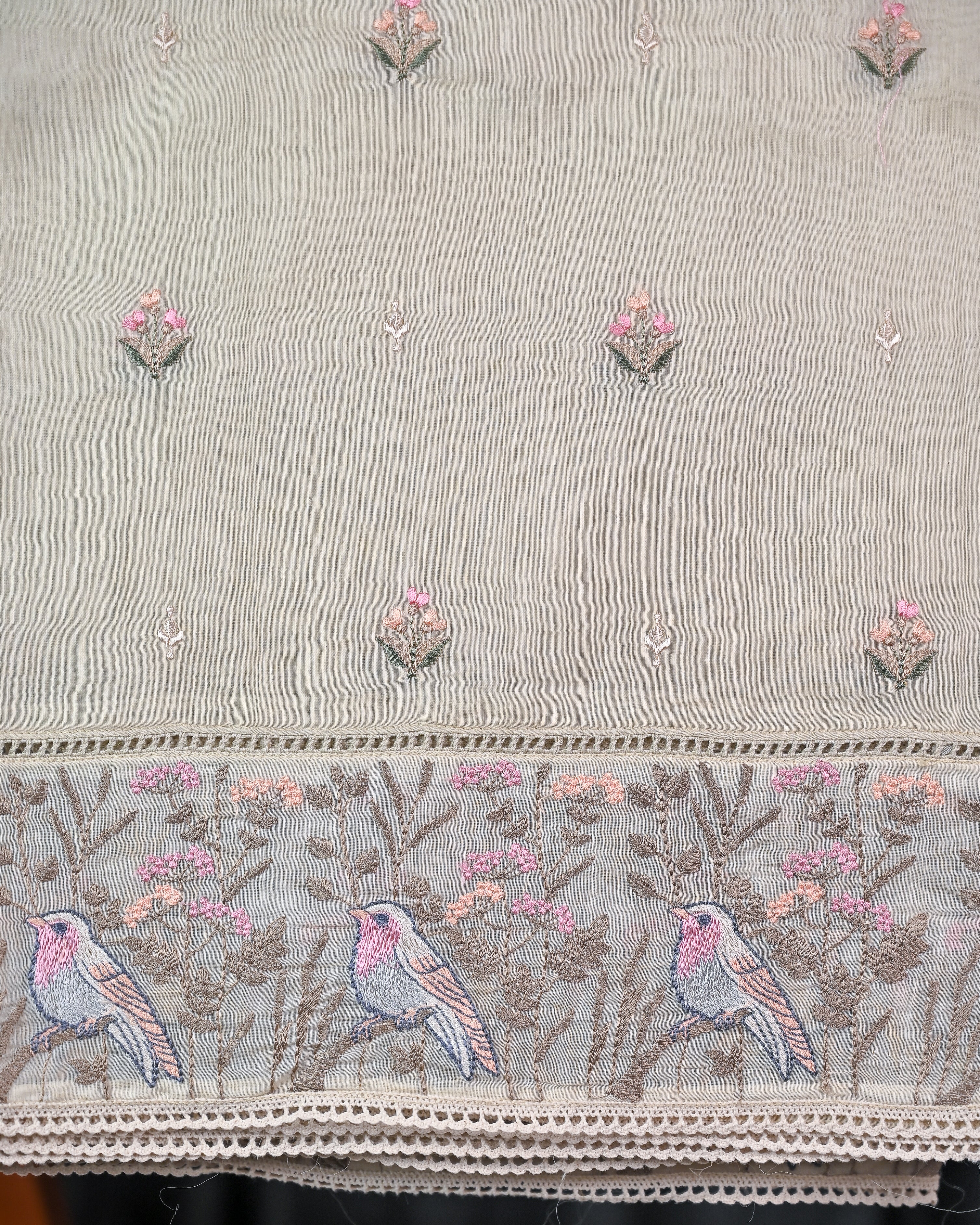 Chanderi Silk Embroidered Saree