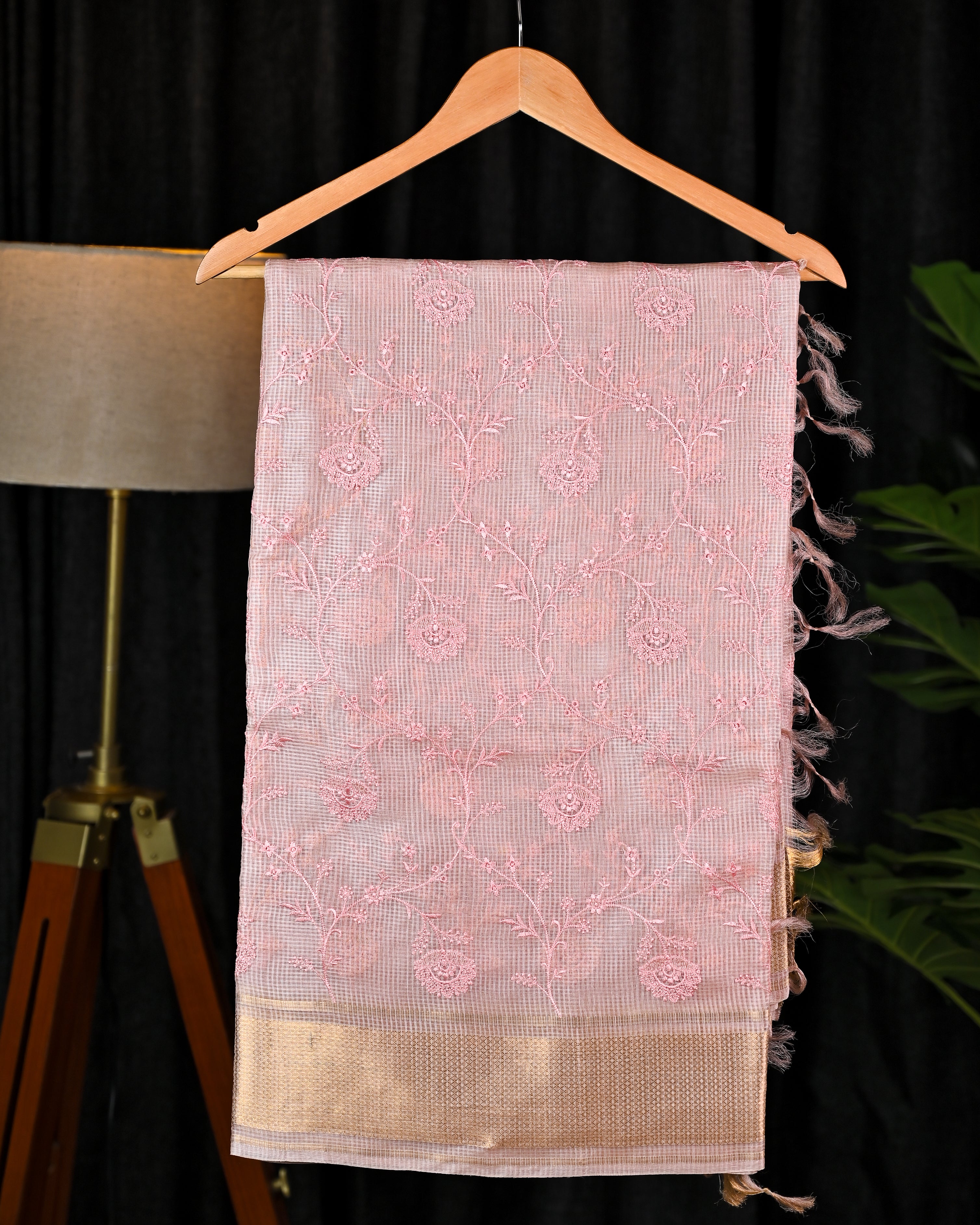 Kota tussar silk embroidered  saree