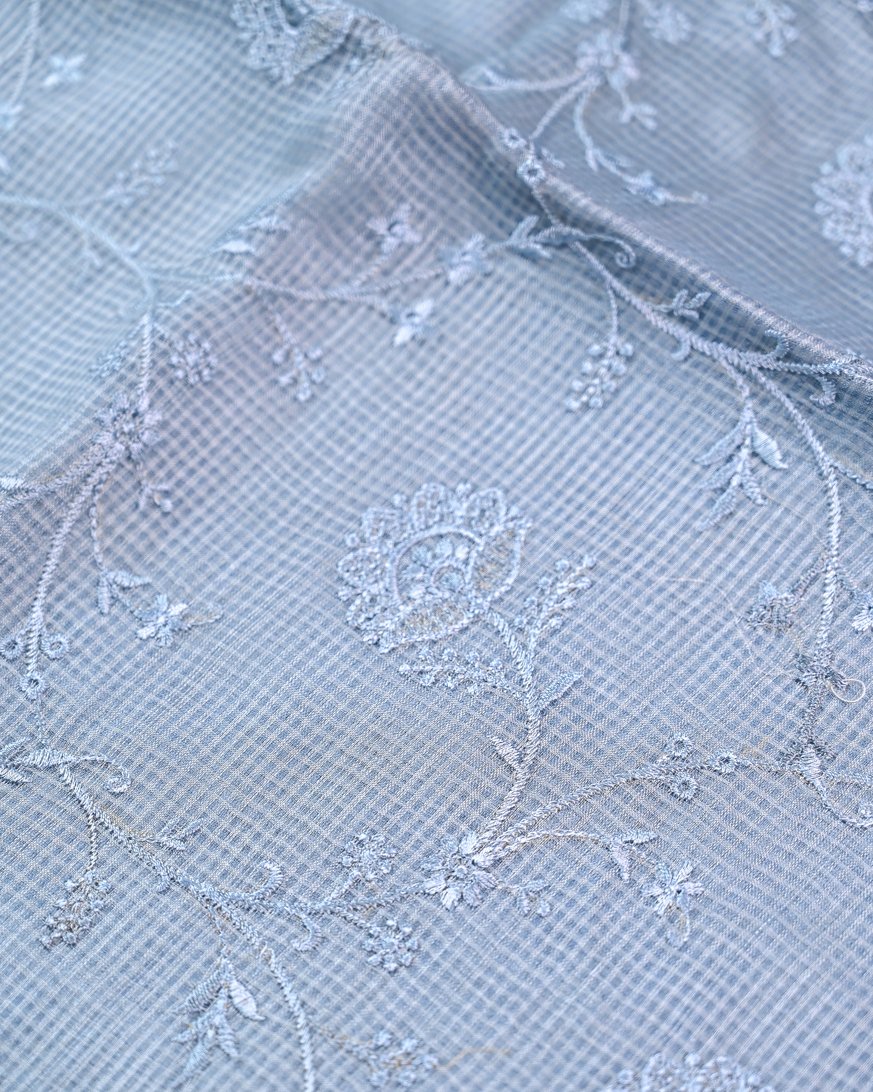 Kota tussar silk embroidered  saree