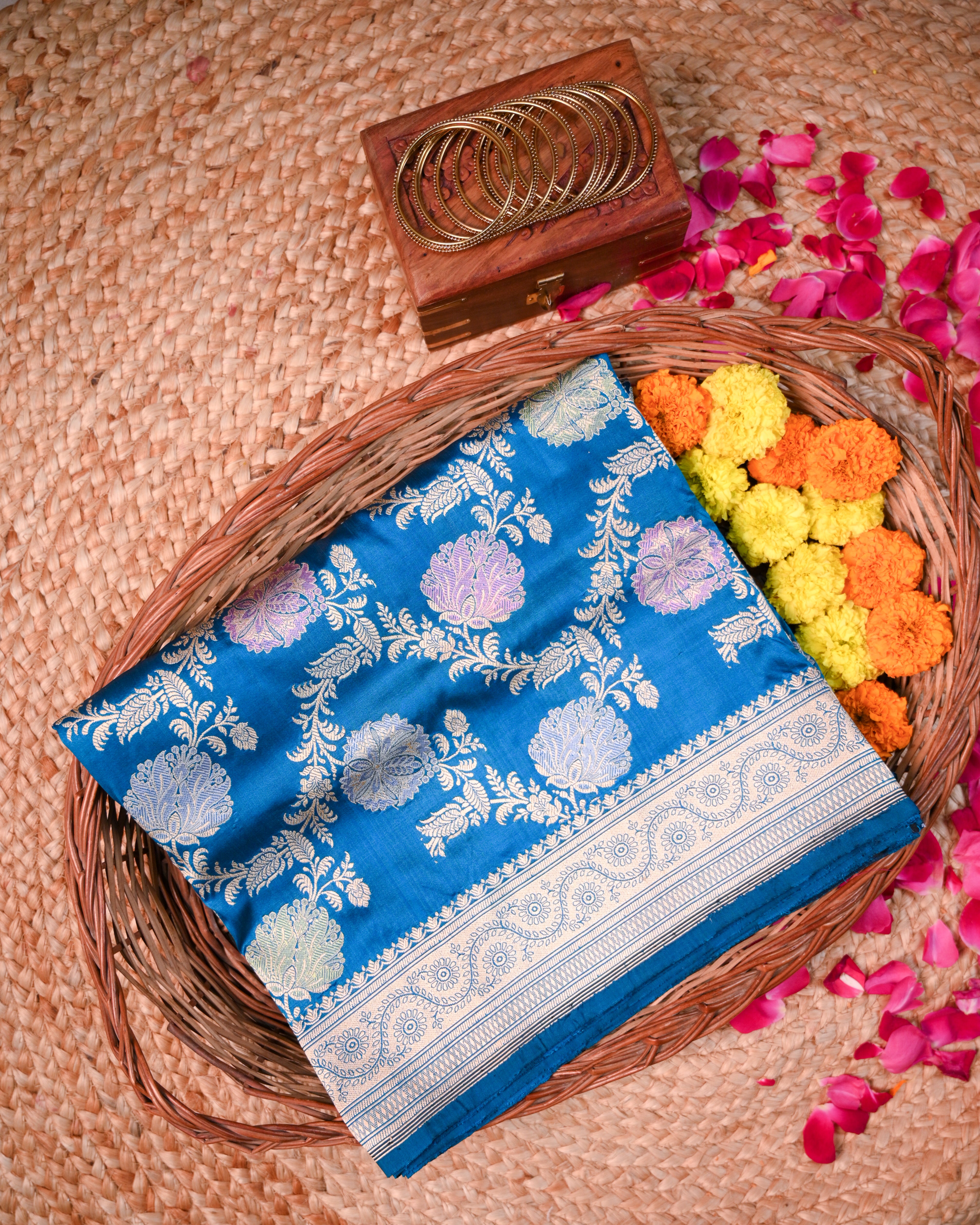 Meenakari Banarasi Katan Silk Saree