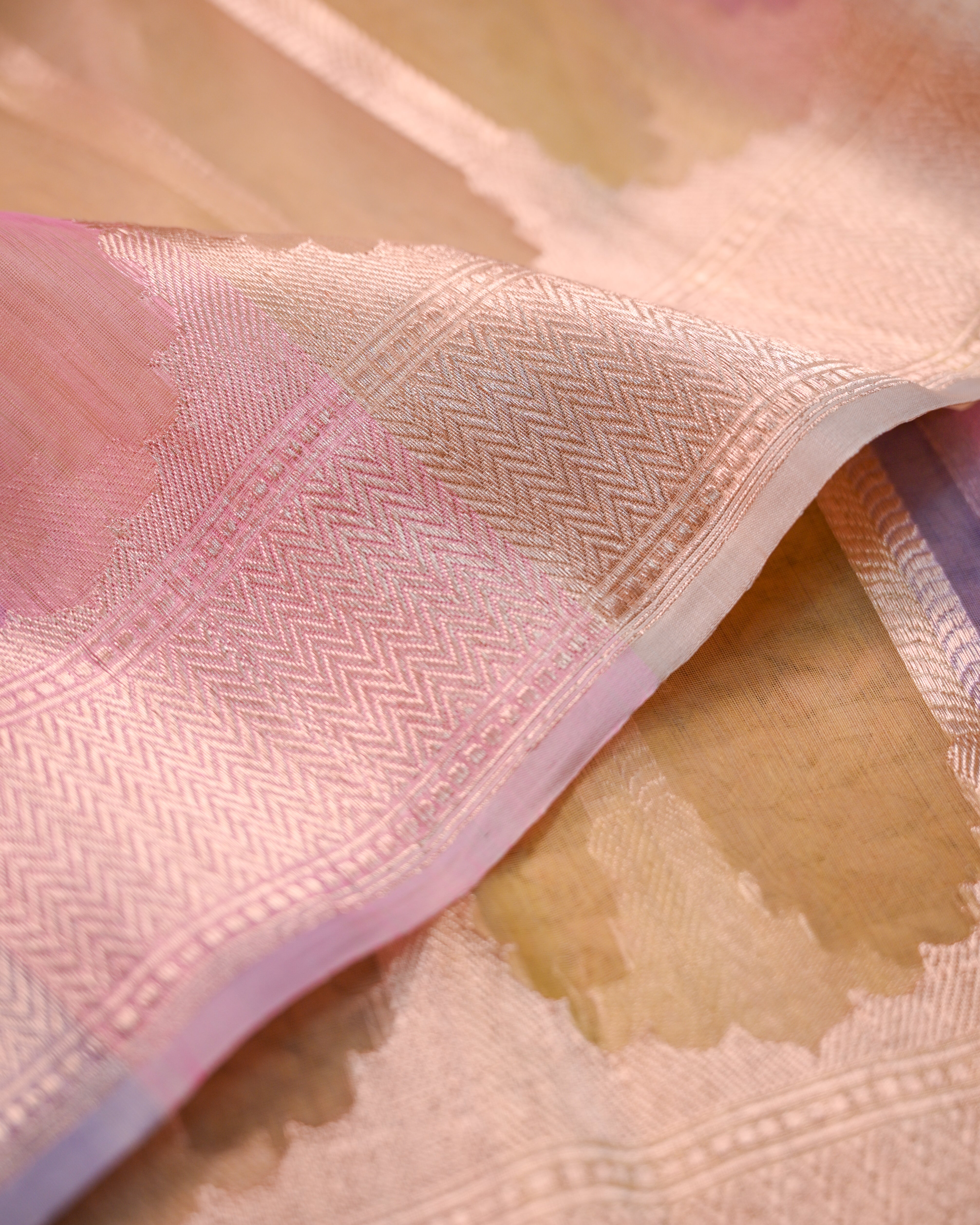 Banarasi Handloom Organza Silk Rangkat Saree