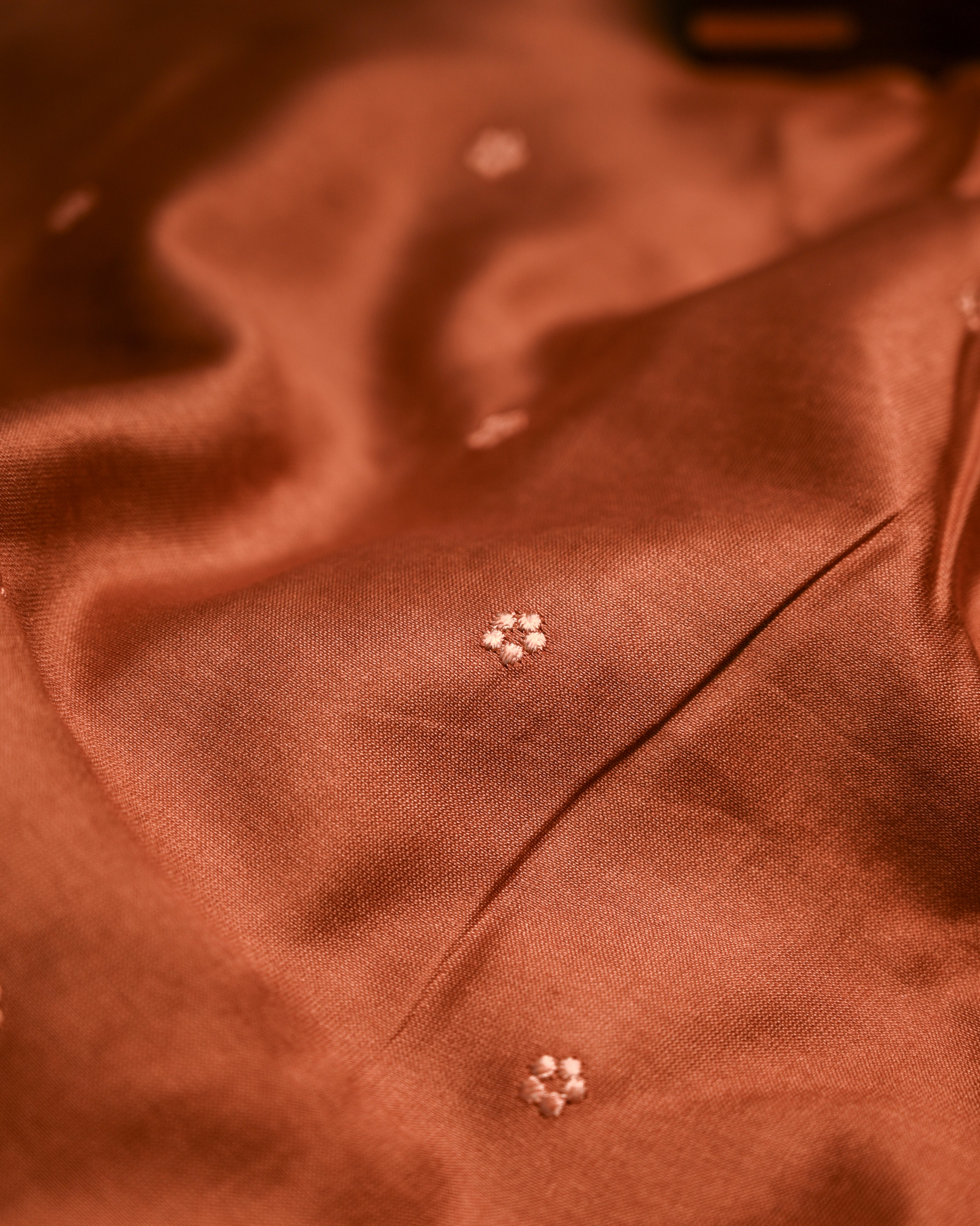 Pure Chanderi Embroidered Suit Set