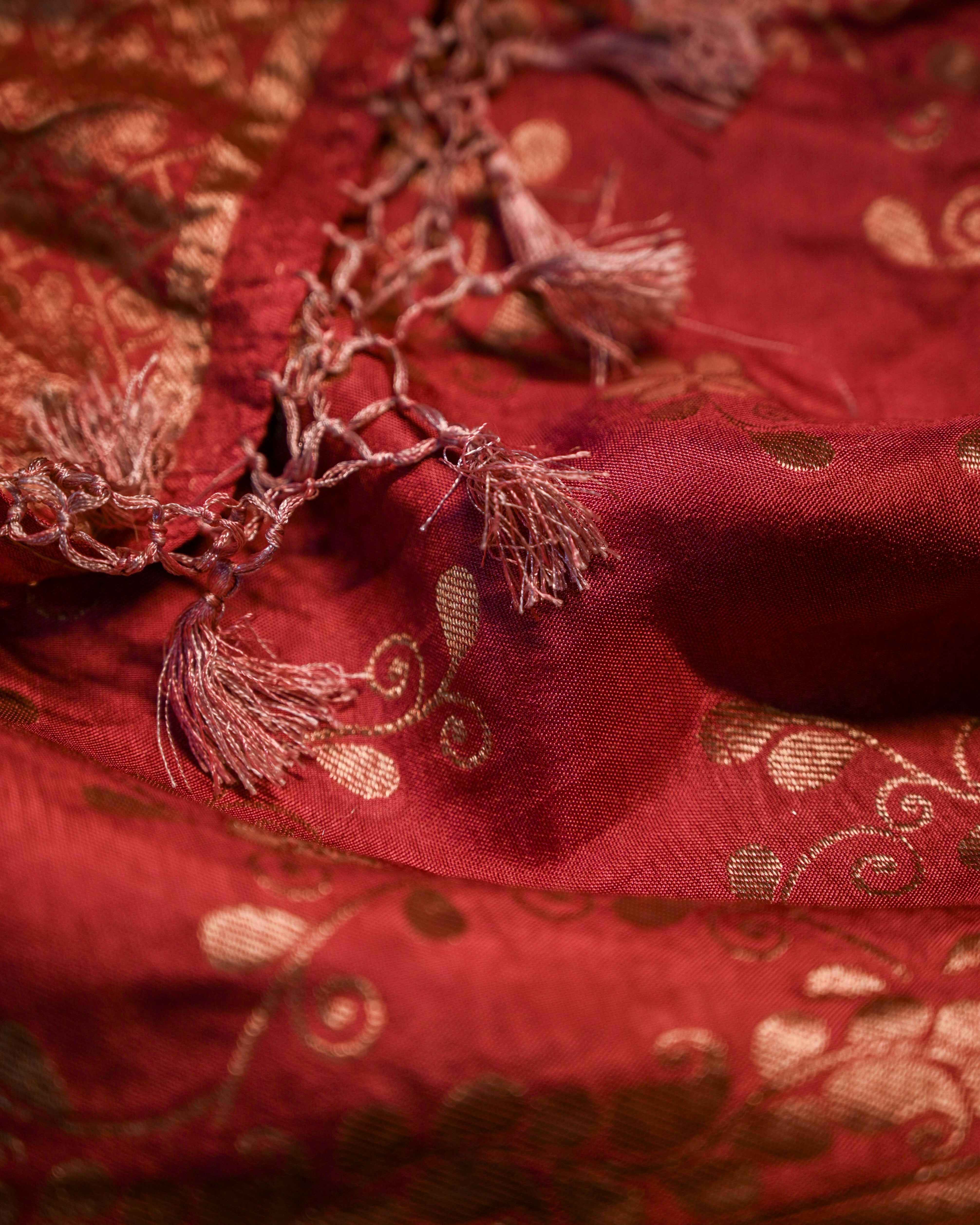Pure Chanderi Embroidered Suit Set