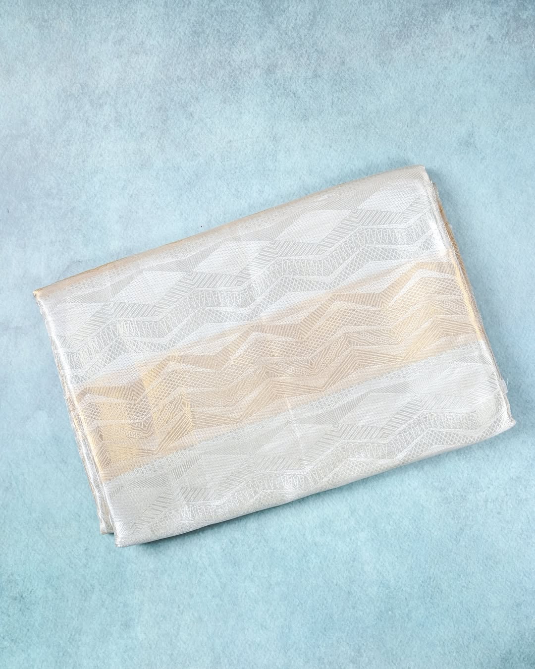 Gold Silver Banarasi Tissue Silk Saree