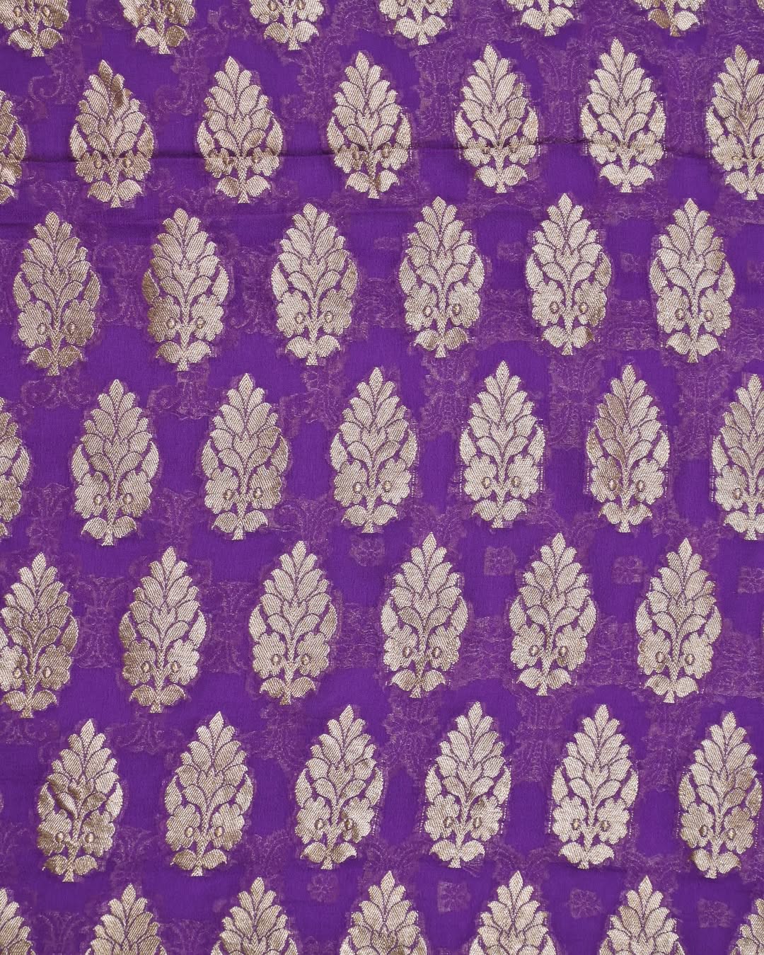 Purple Khaddi Georgette Saree