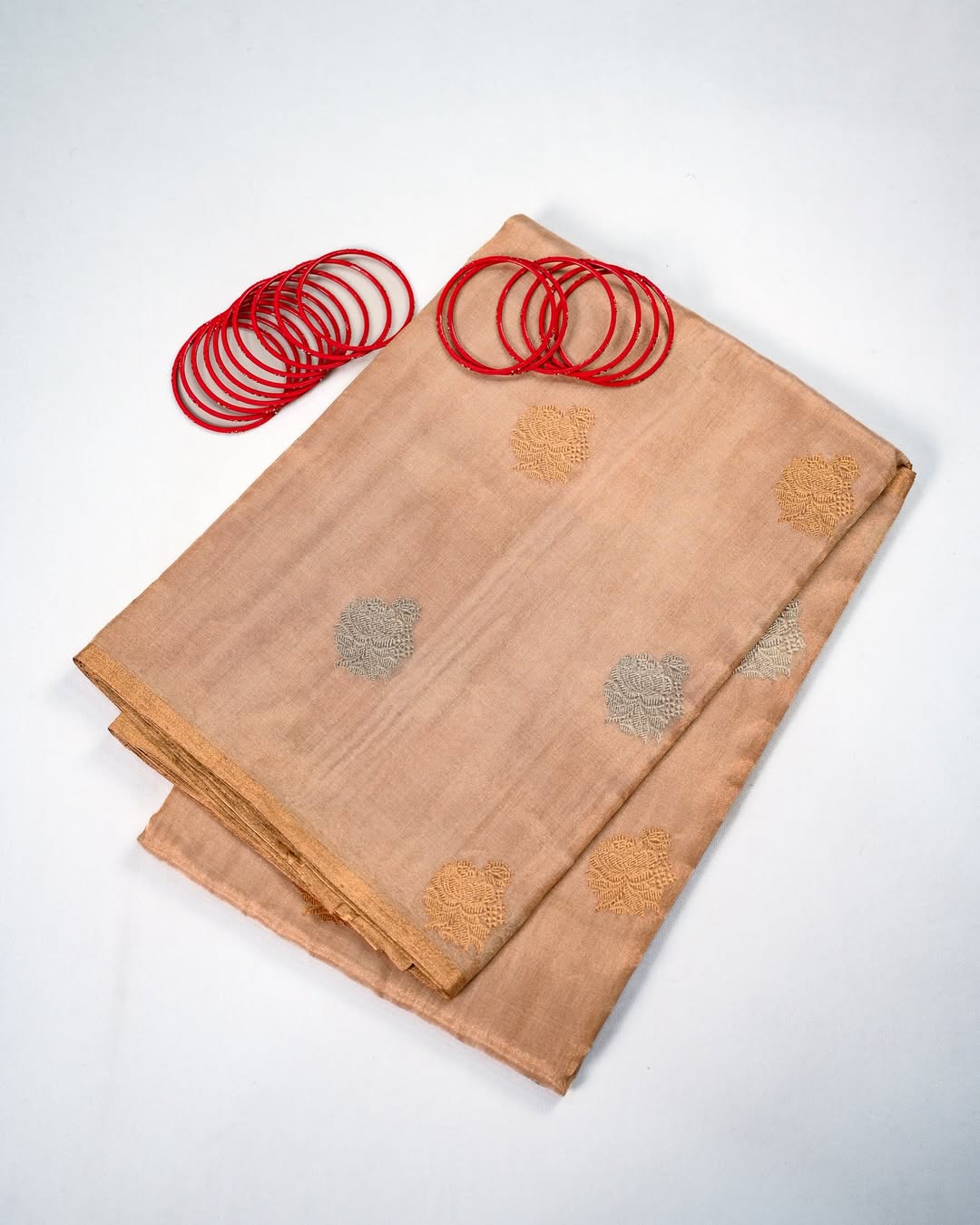 Gold Banarasi Kadhwa Tissue Silk Saree