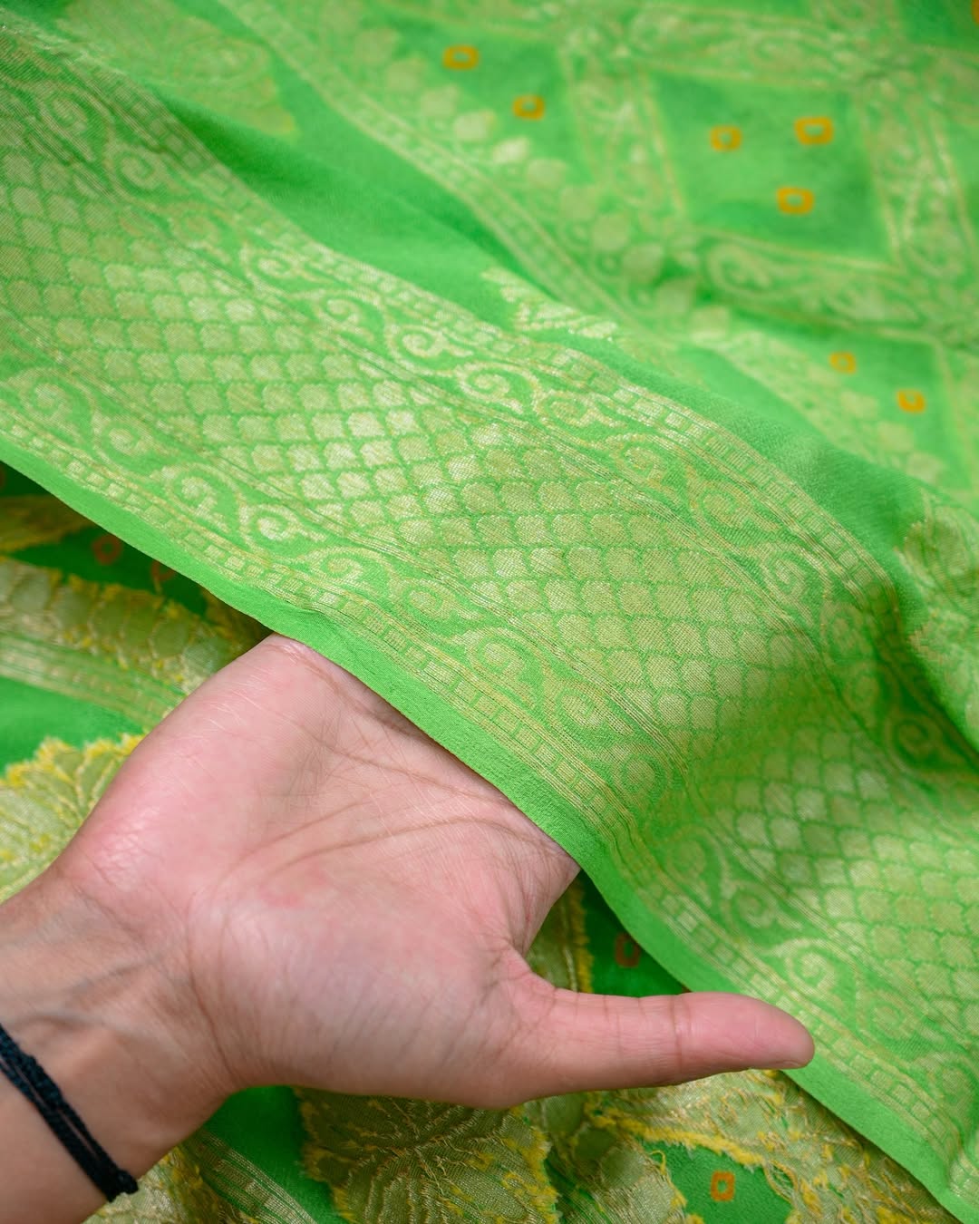 Banarasi Khaddi Georgette Saree