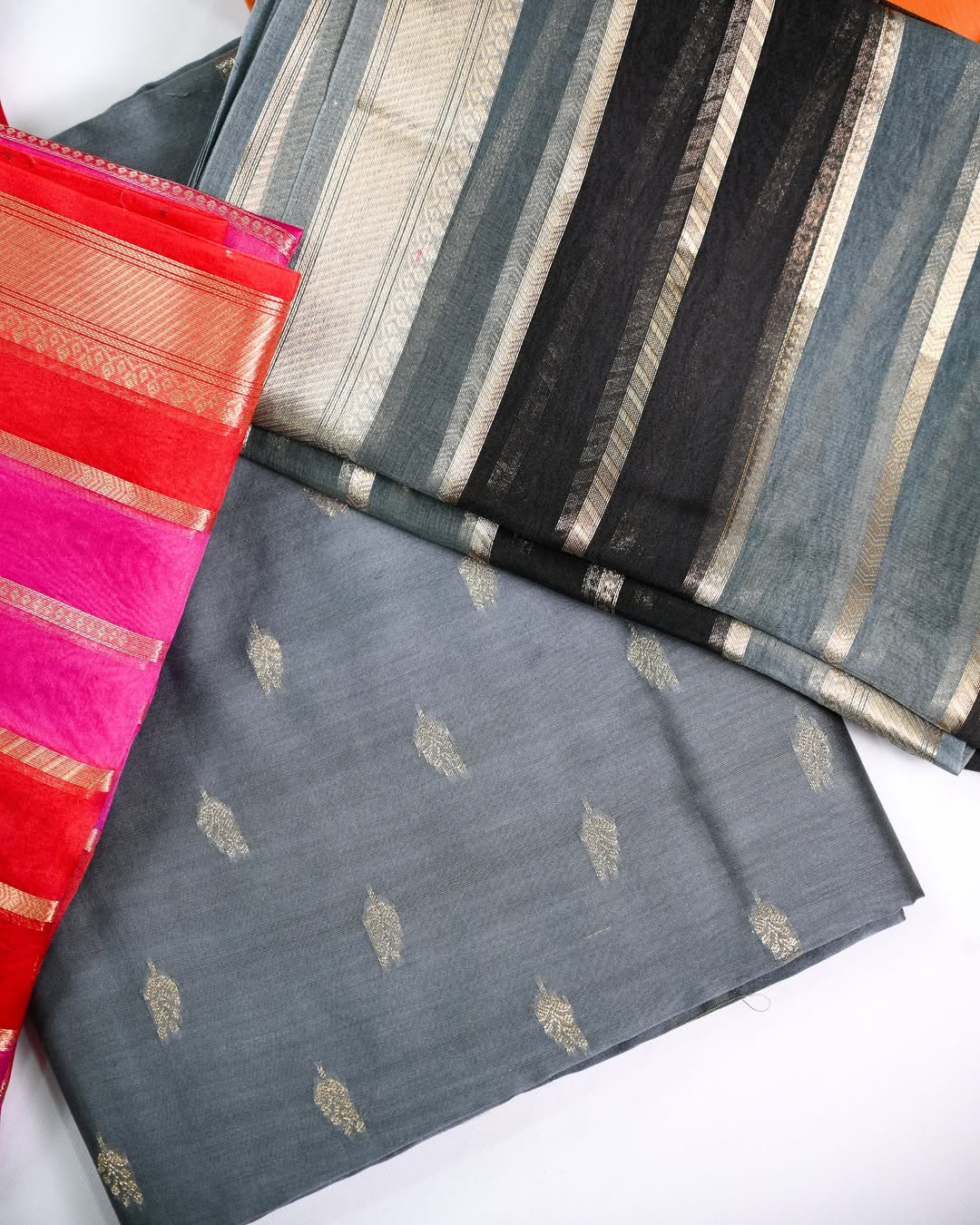 Banarasi Hand-Dyed Organza Chanderi Suit Sets