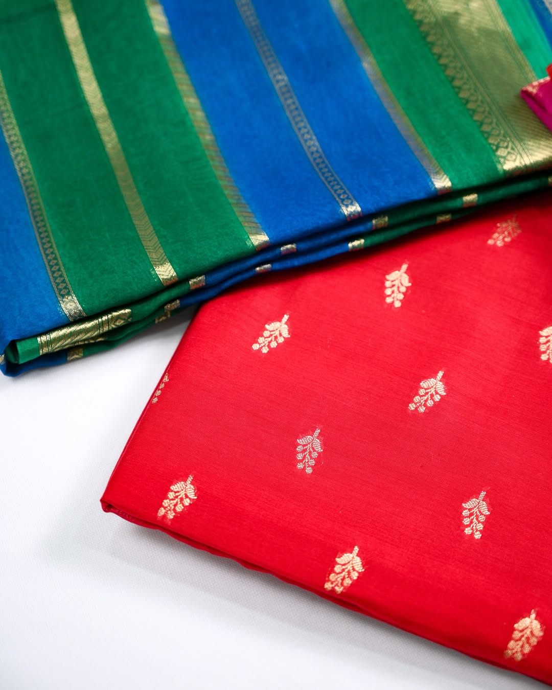 Banarasi Hand-Dyed Organza Chanderi Suit Sets