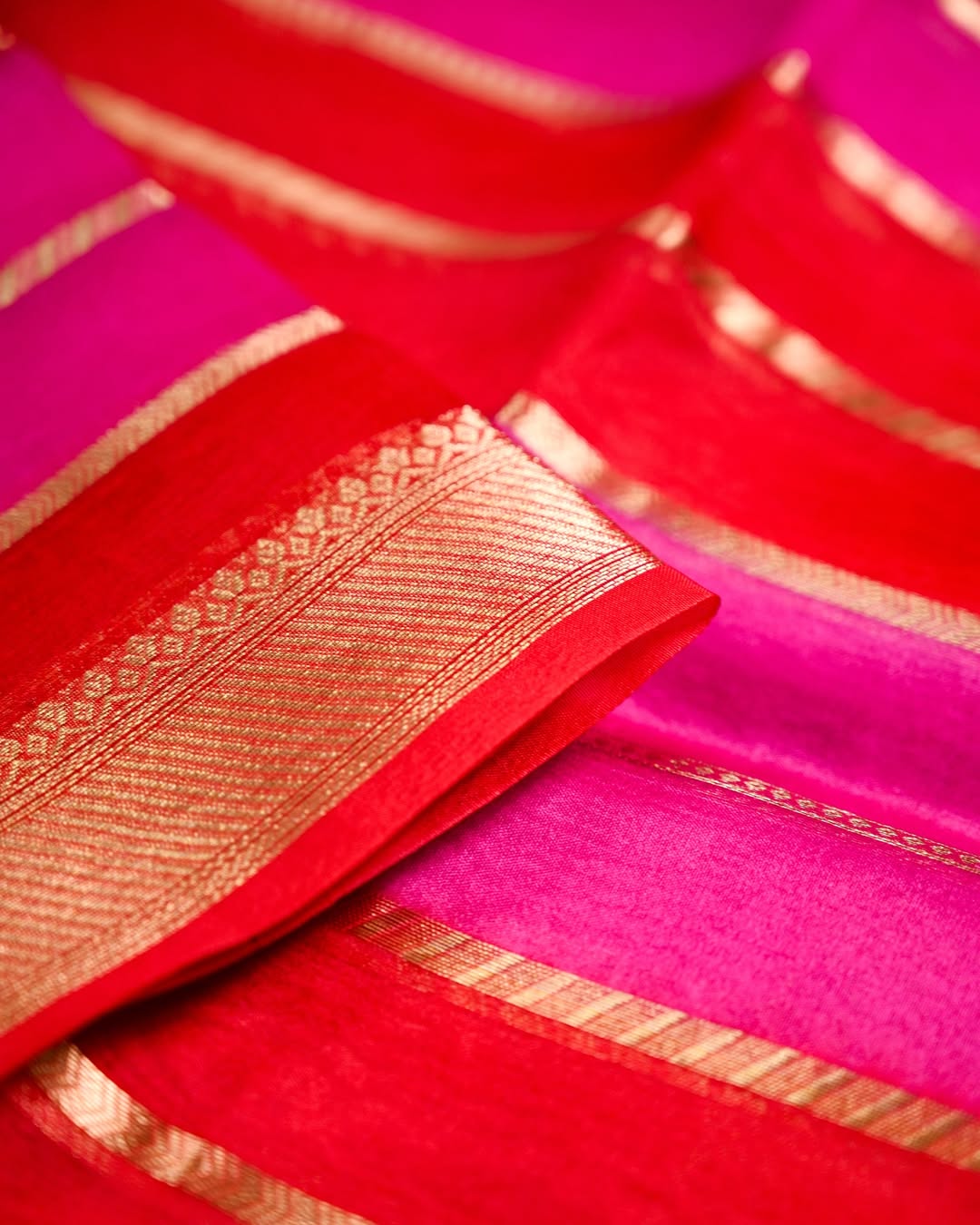 Banarasi Hand-Dyed Organza Chanderi Suit Sets