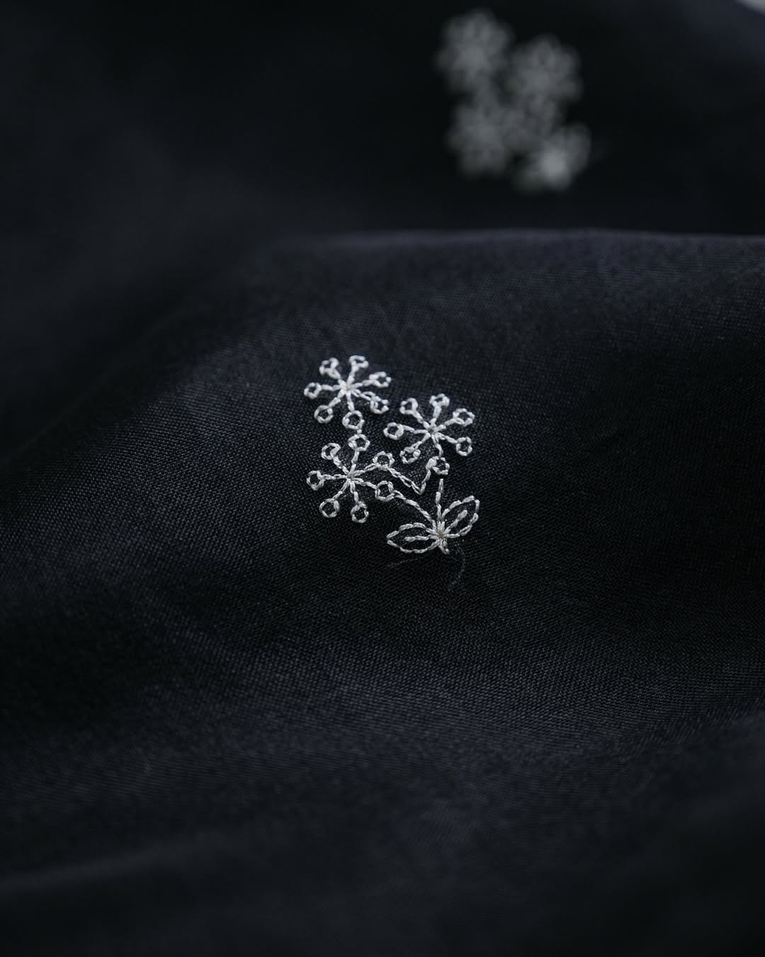 Black Organza Embroidery Suit Set