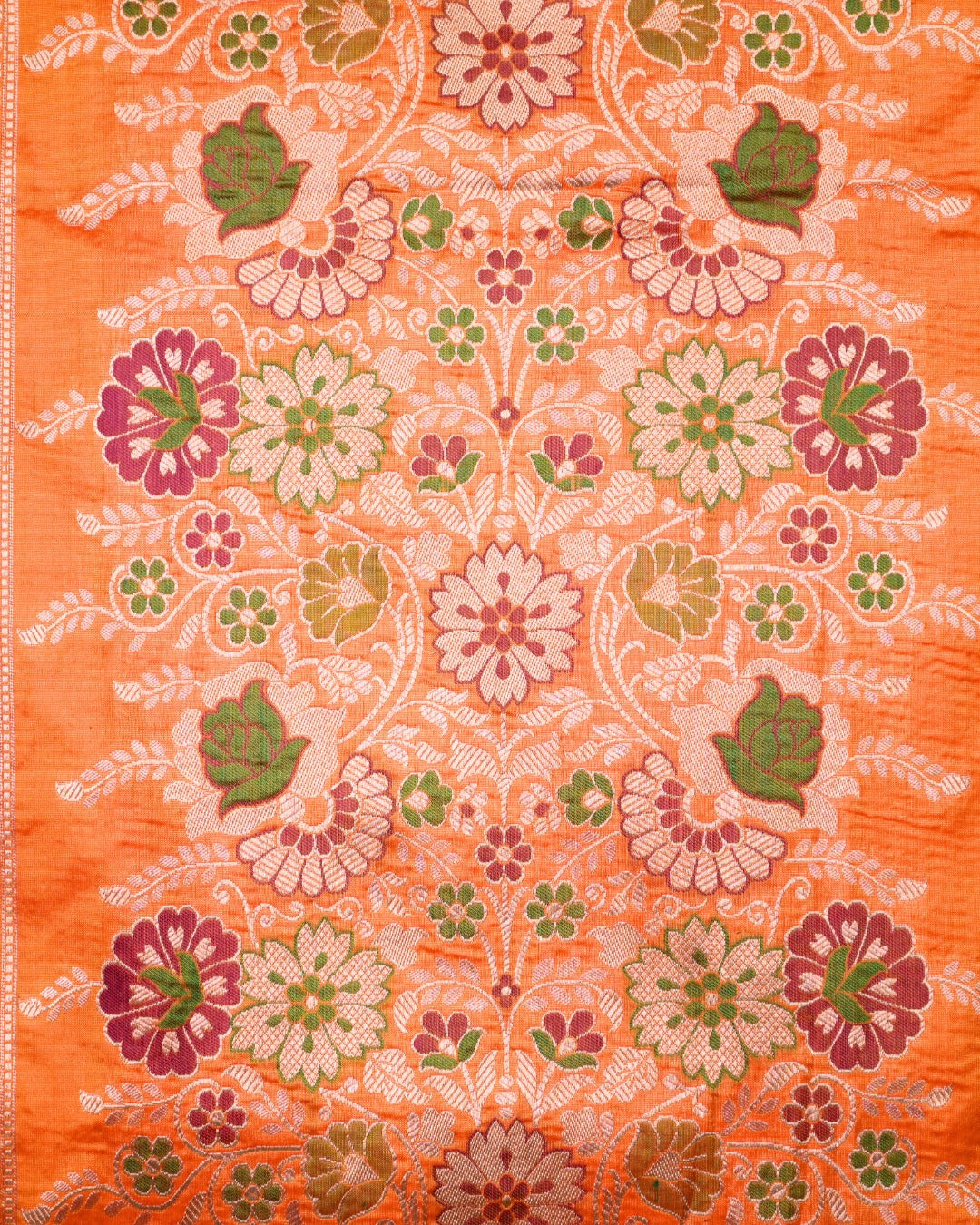 Banarasi Handloom Katan Silk Rangkaat Saree – Multicolor