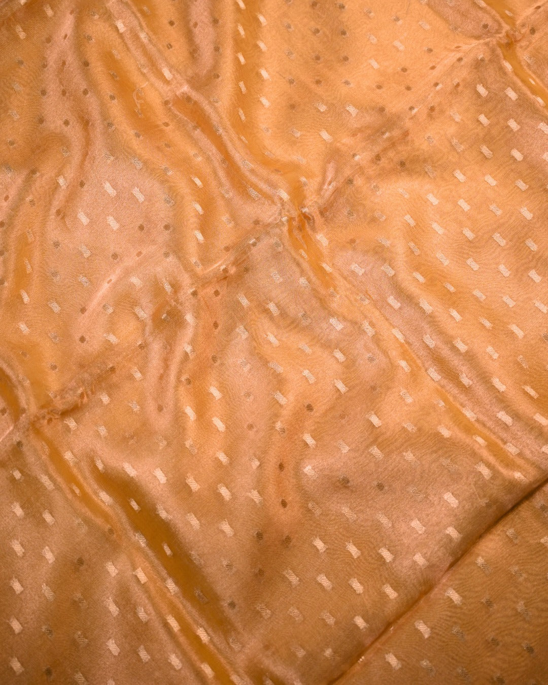 Soft Gold Tissue Silk Unstitched Suit Set