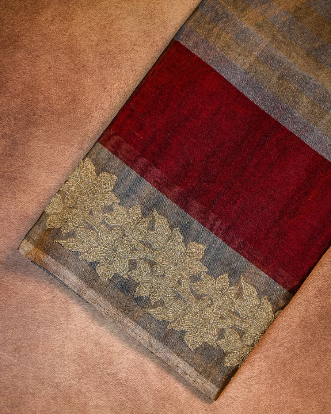 Kadhwa Katan Tissue Silk Saree