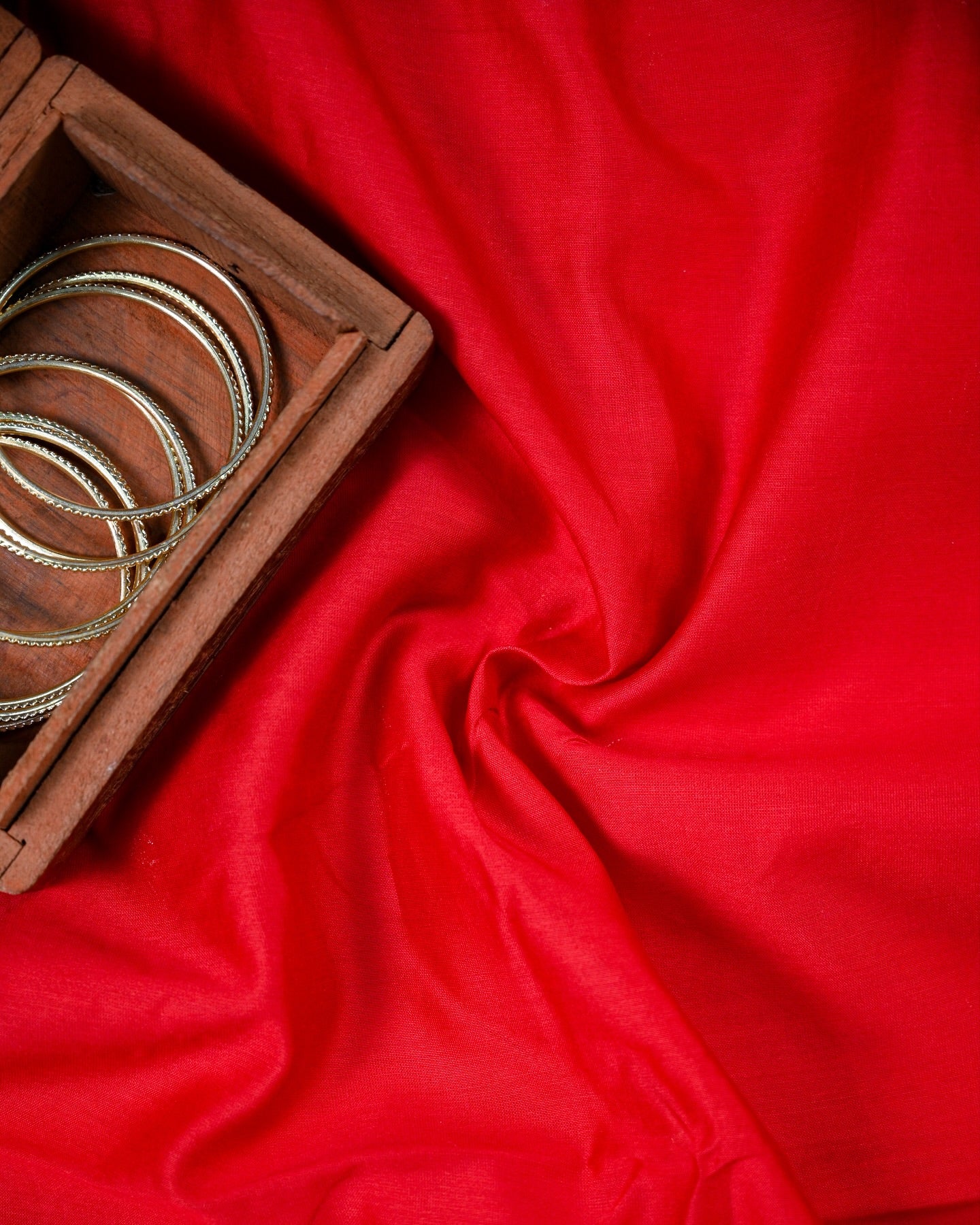 Hand-Dyed Rangkaat Chanderi Silk Suit Set with Organza Dupatta