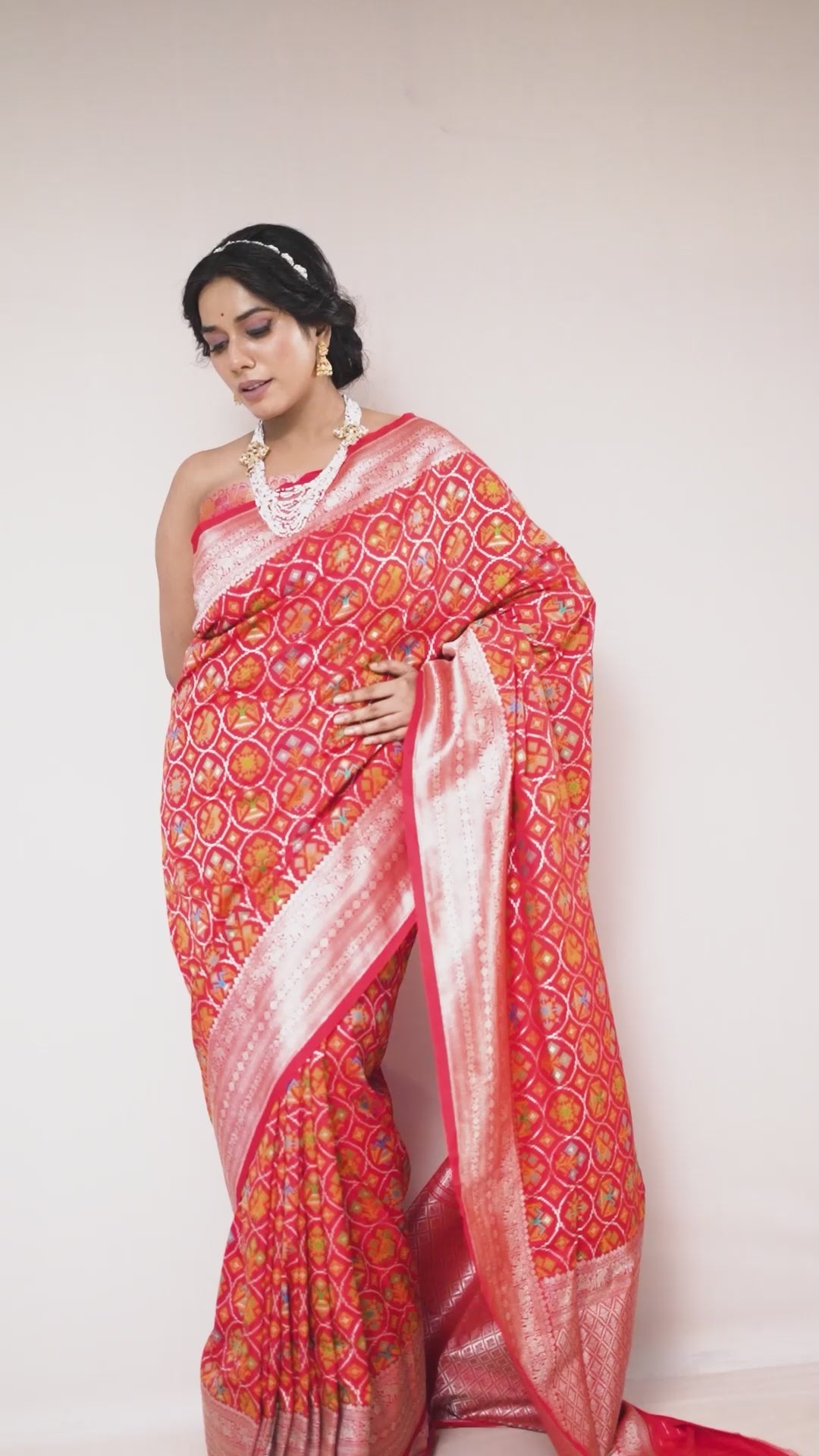 Red Blended Silk Saree