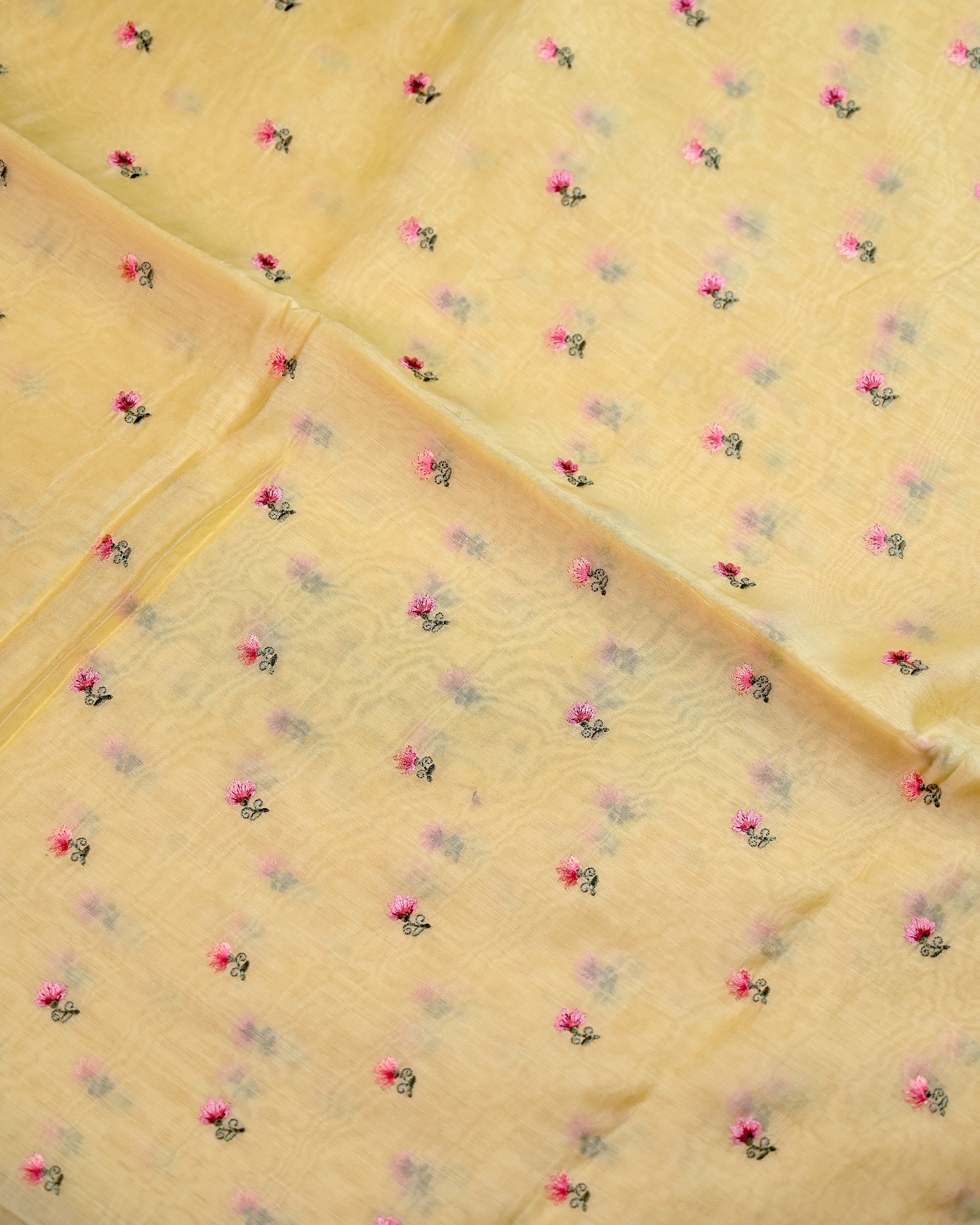 Chanderi Silk Embroidered Saree